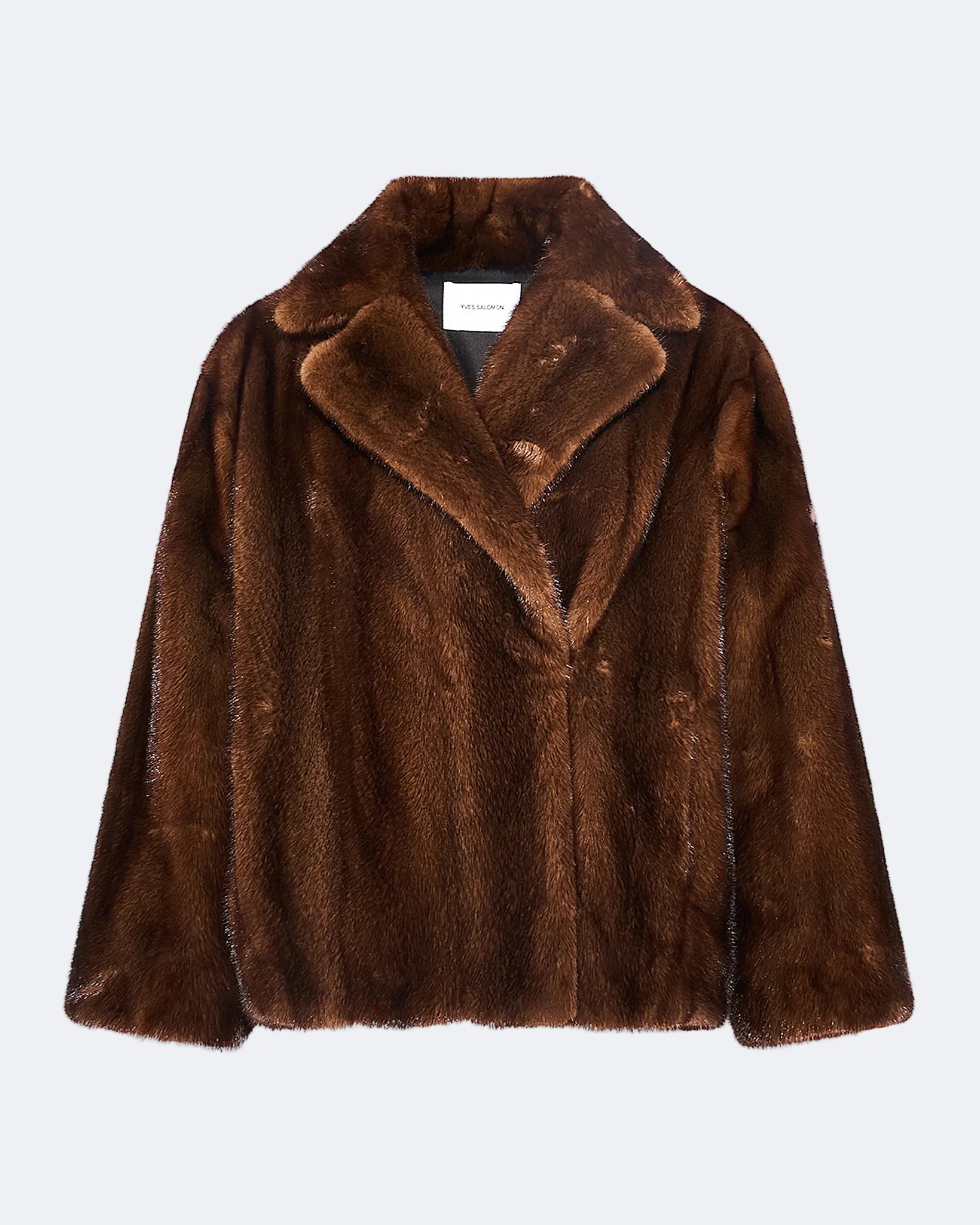 Veste courte croisée en fourrure de vison - Image 6