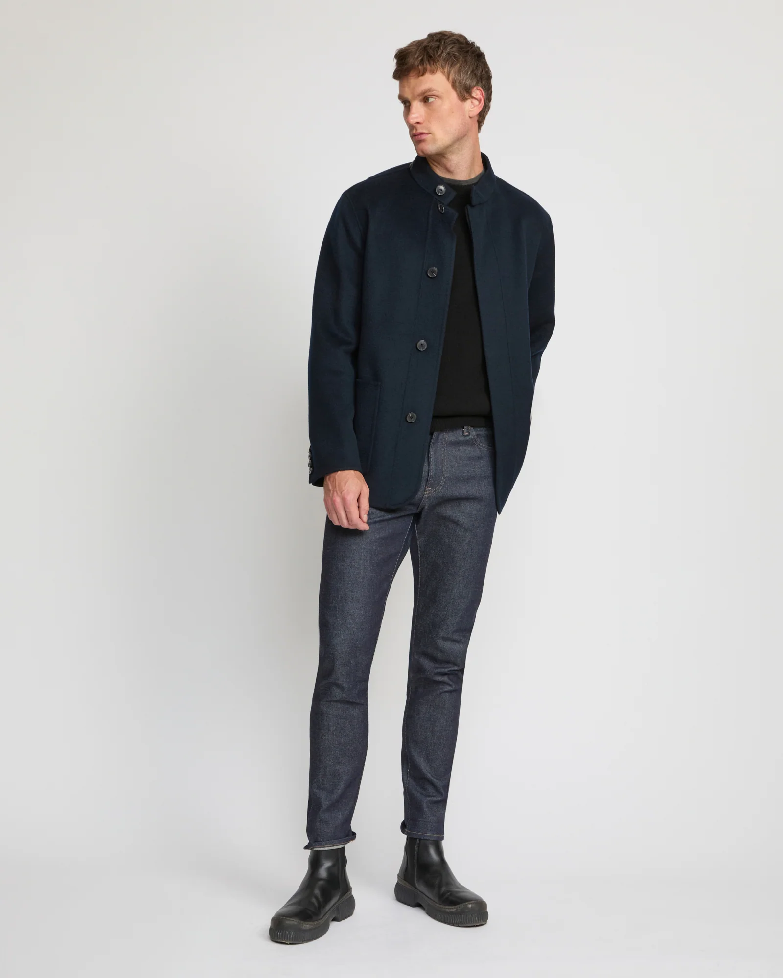 Blazer en tissu double face laine et cachemire - Image 3