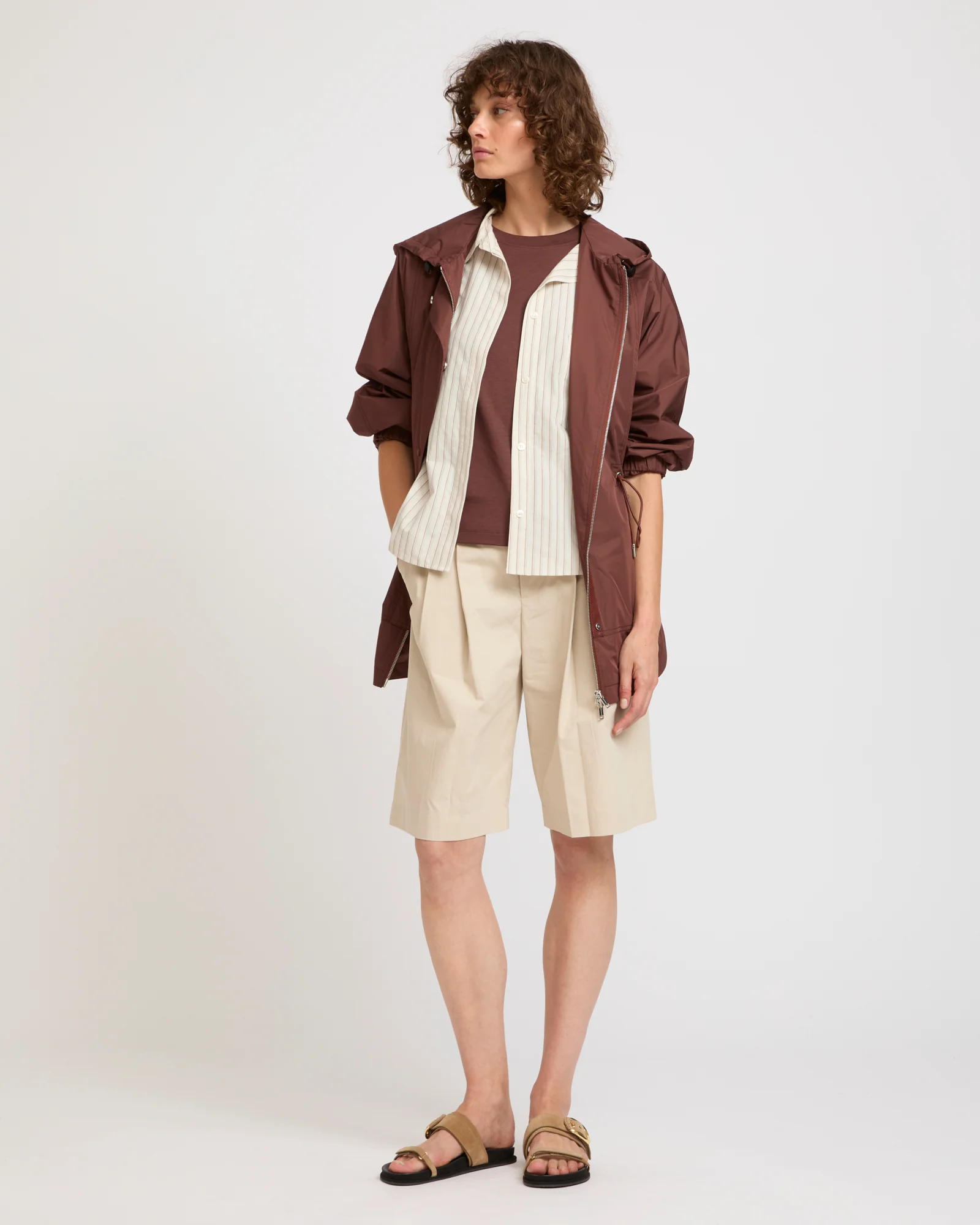 Parka cape en tissu technique imperméable - Image 2