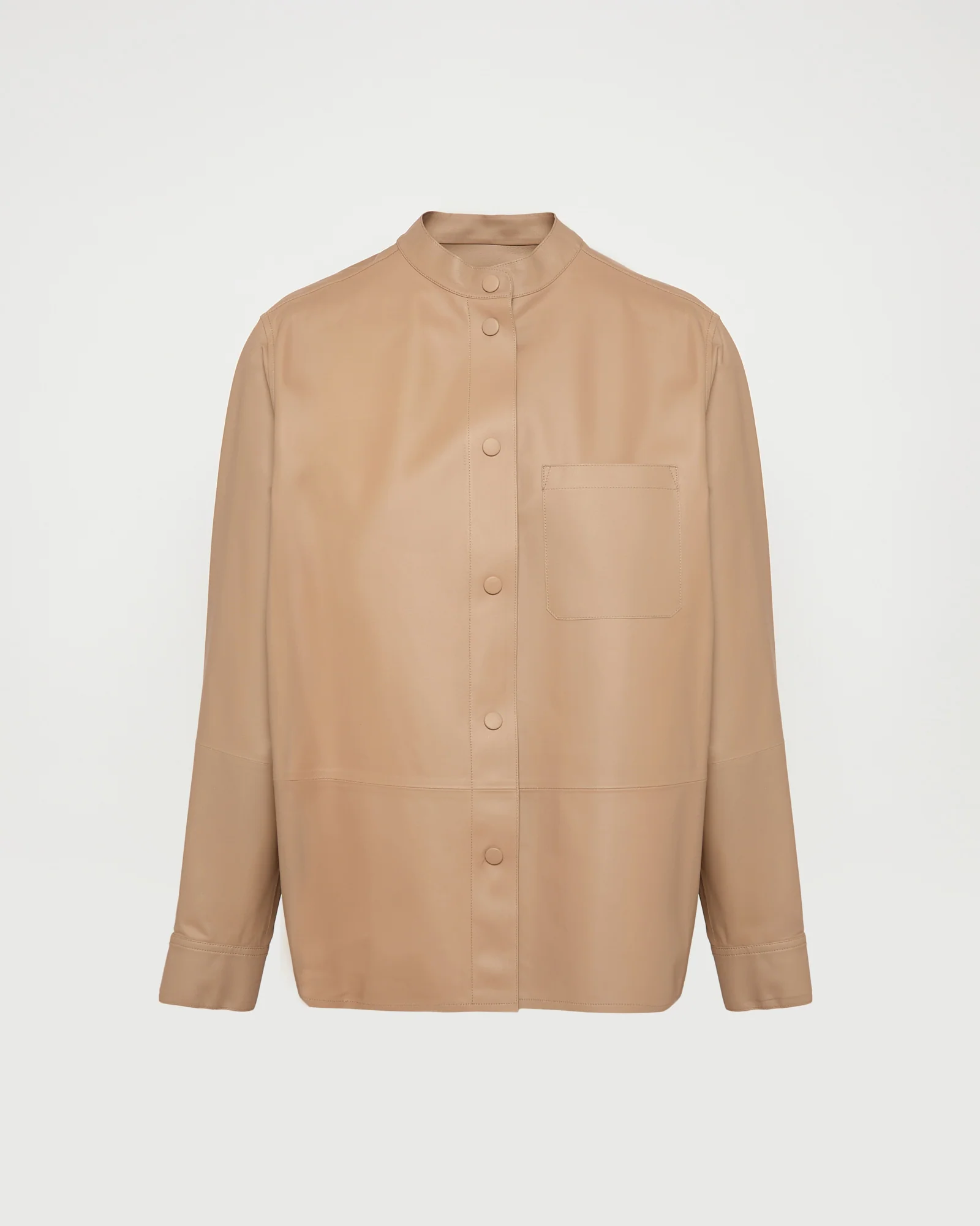 Chemise en cuir d'agneau fluide - Image 4