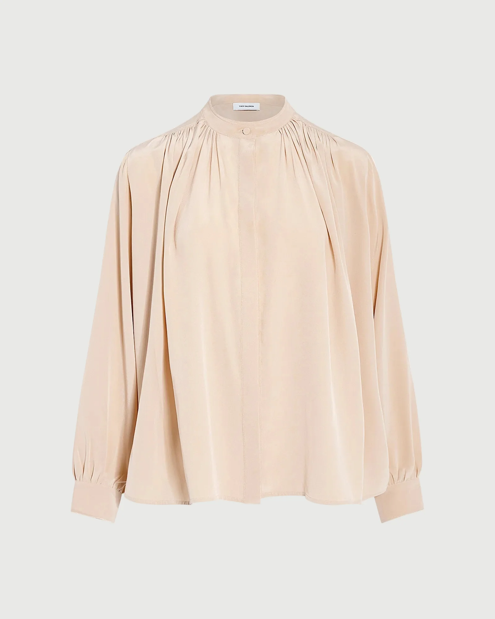 Chemise plissée en crêpe de soie léger - Image 2
