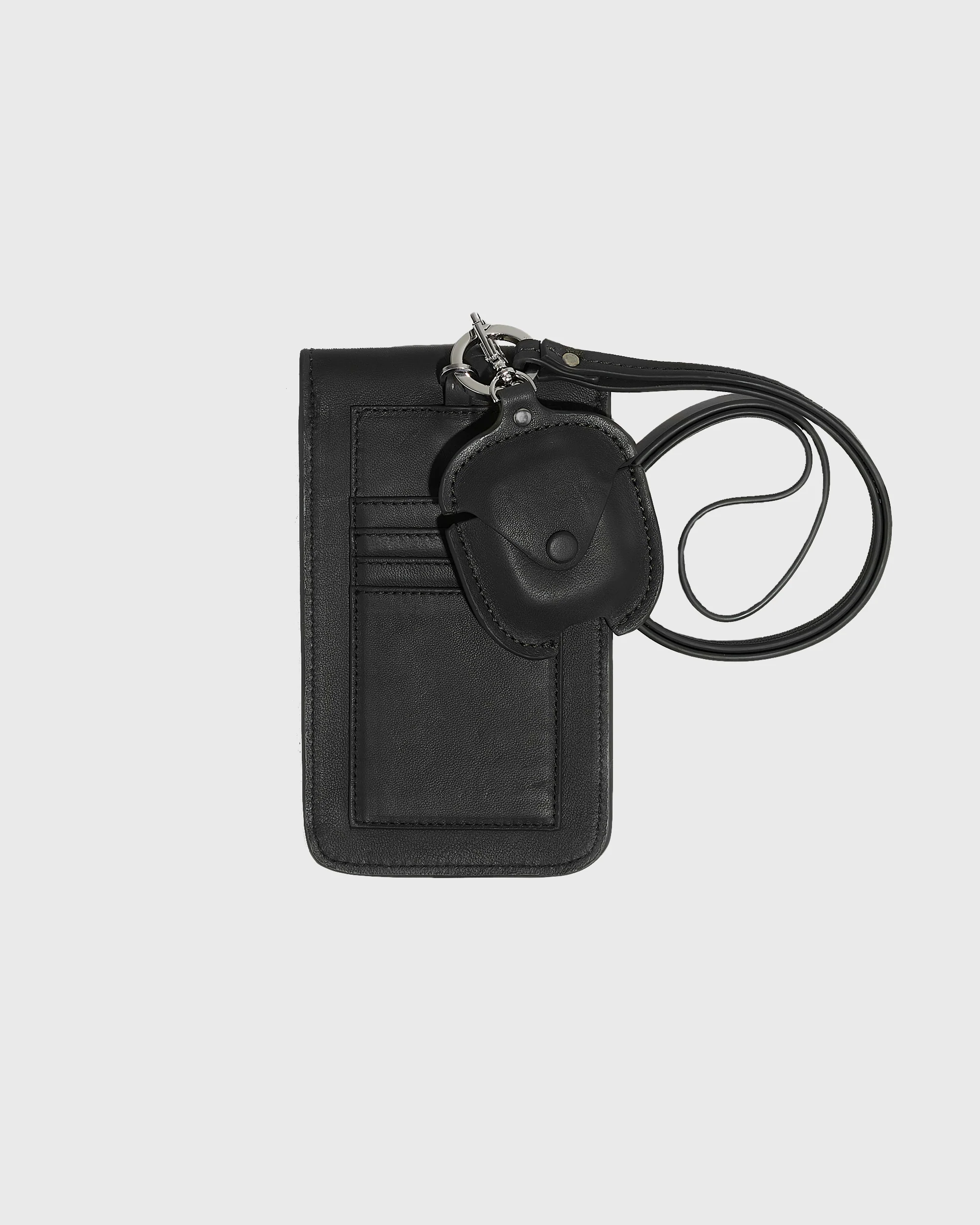Étui de téléphone avec airpods amovible en cuir - Image 2