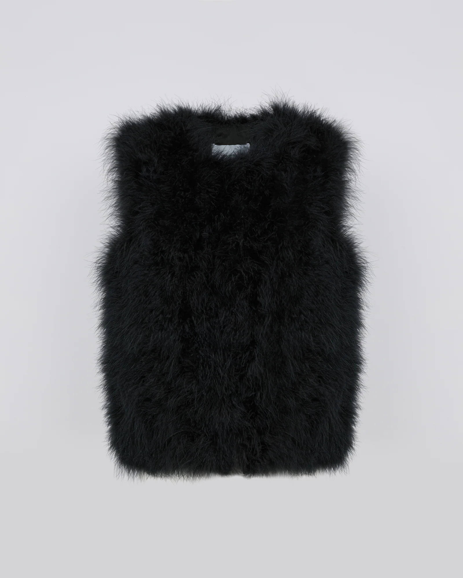 Gilet court en plumes - Image 4