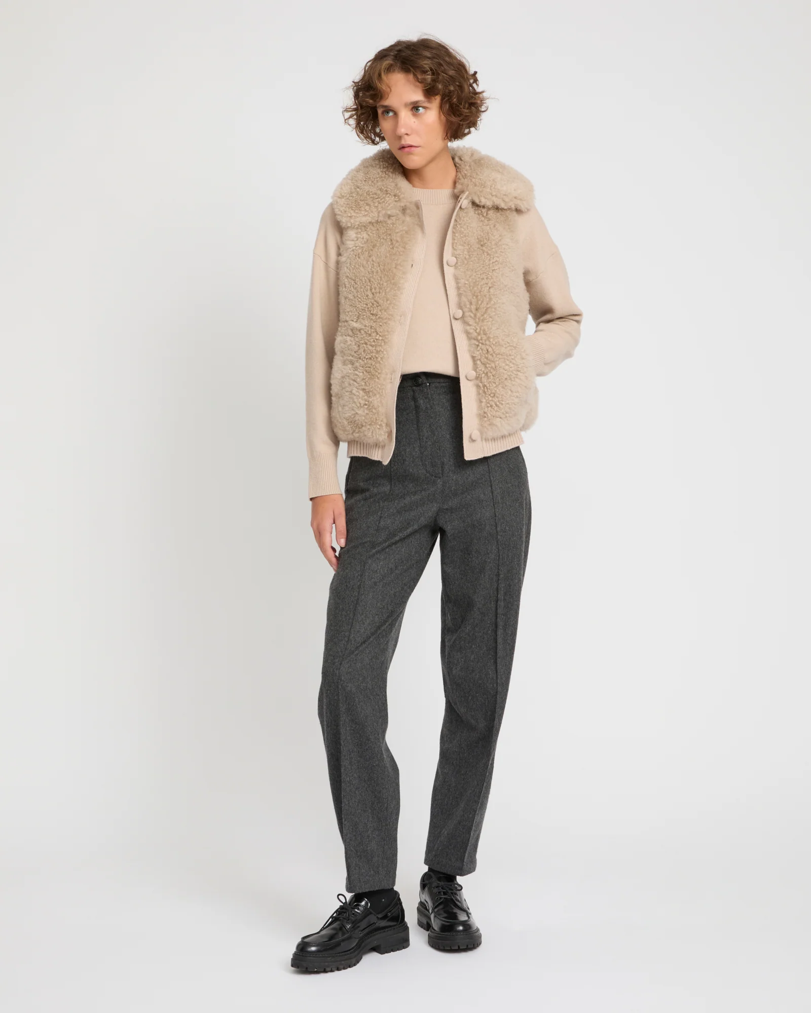 Gilet en agneau cachemire et maille Mérinos - Image 3