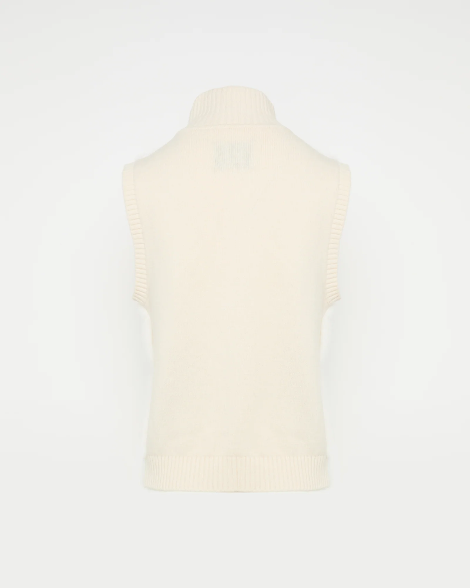 Gilet en fourrure de vison et maille Mérinos - Image 5