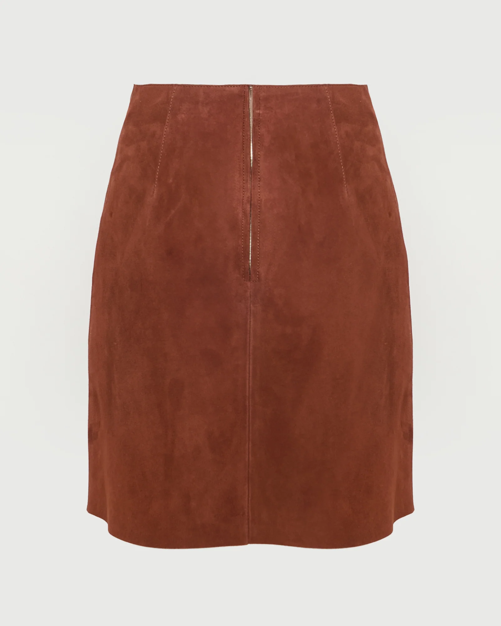 Jupe courte en cuir d'agneau double face - Image 6