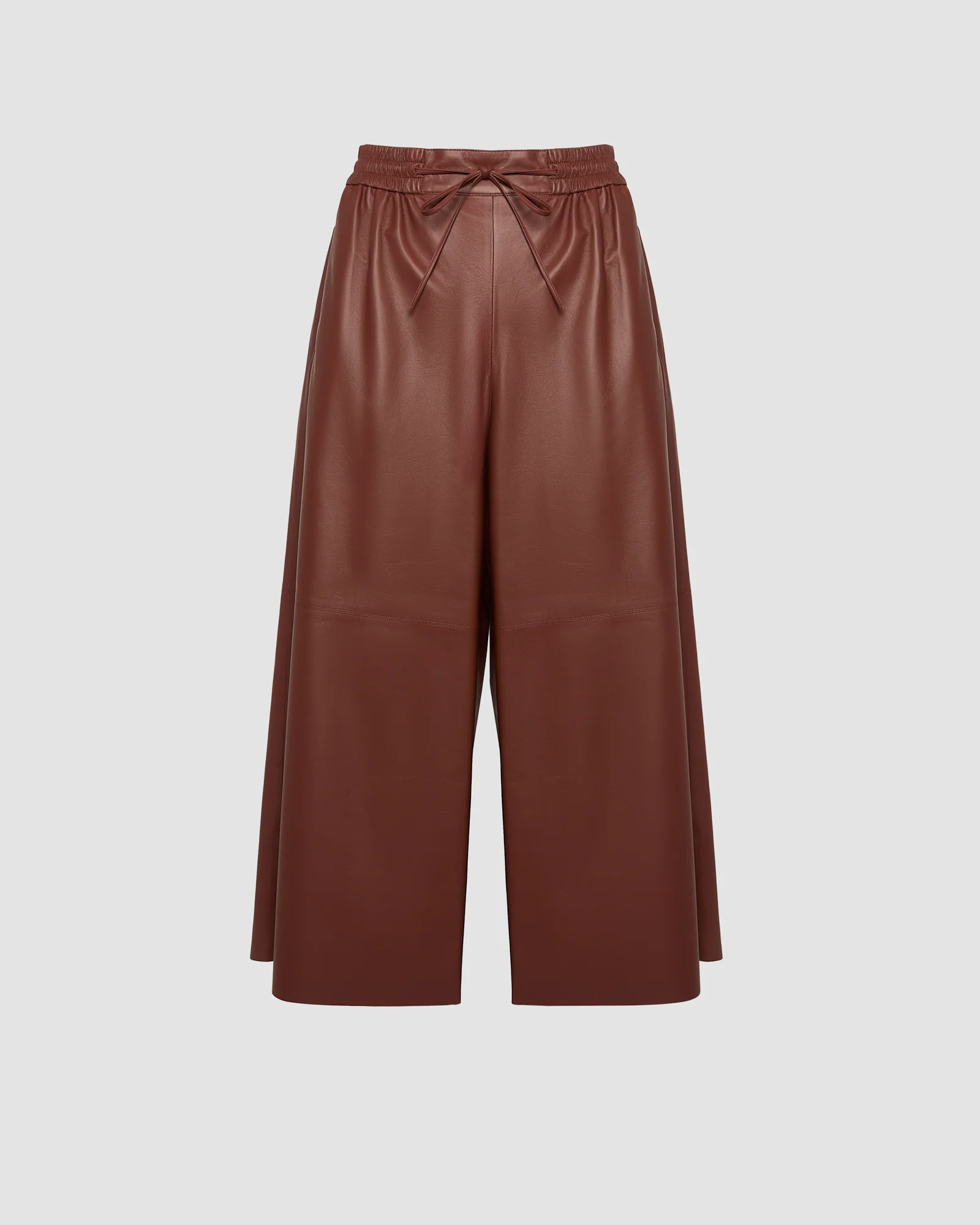 Jupe culotte en cuir d'agneau fin - Image 6