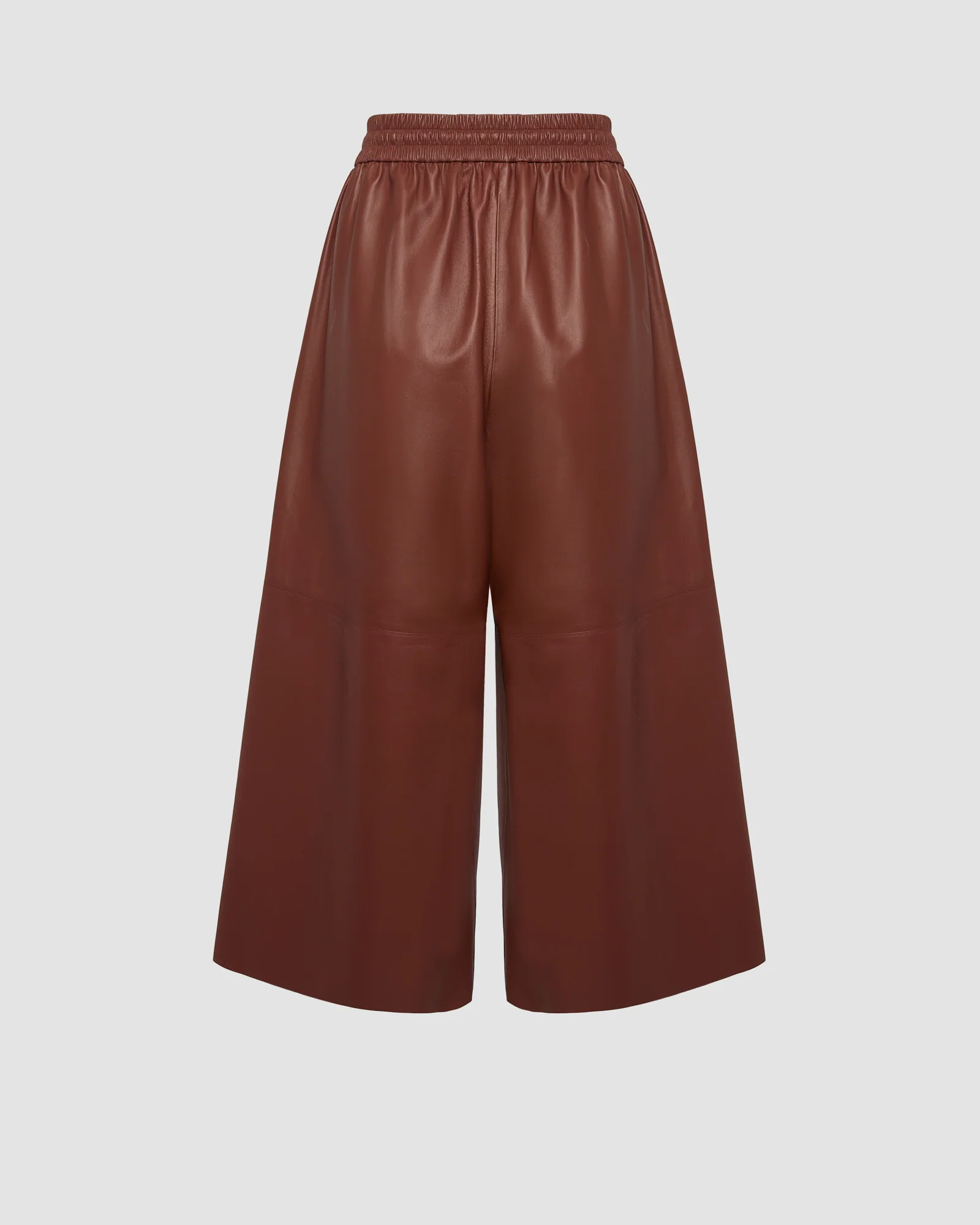 Jupe culotte en cuir d'agneau fin - Image 7