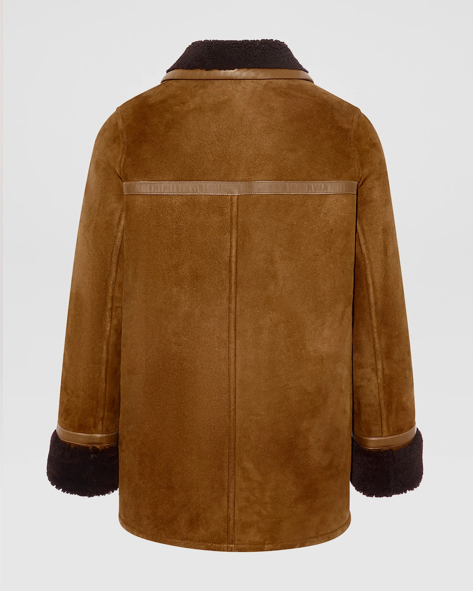 Manteau canadienne en agneau Mérinos suède - Image 7