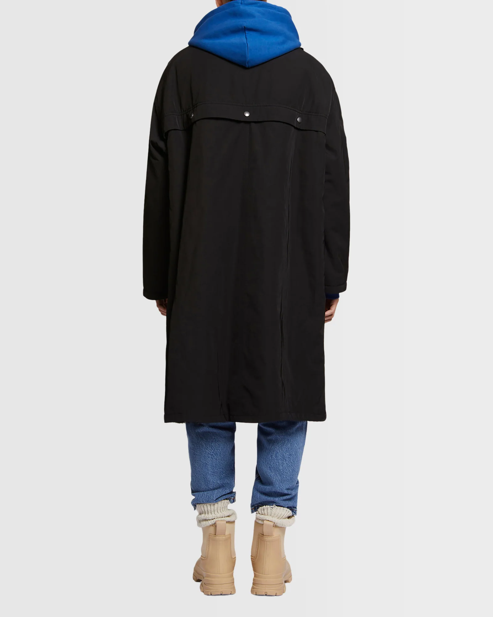 Parka à col en tissu technique réversible en fourrure de vison - Image 4