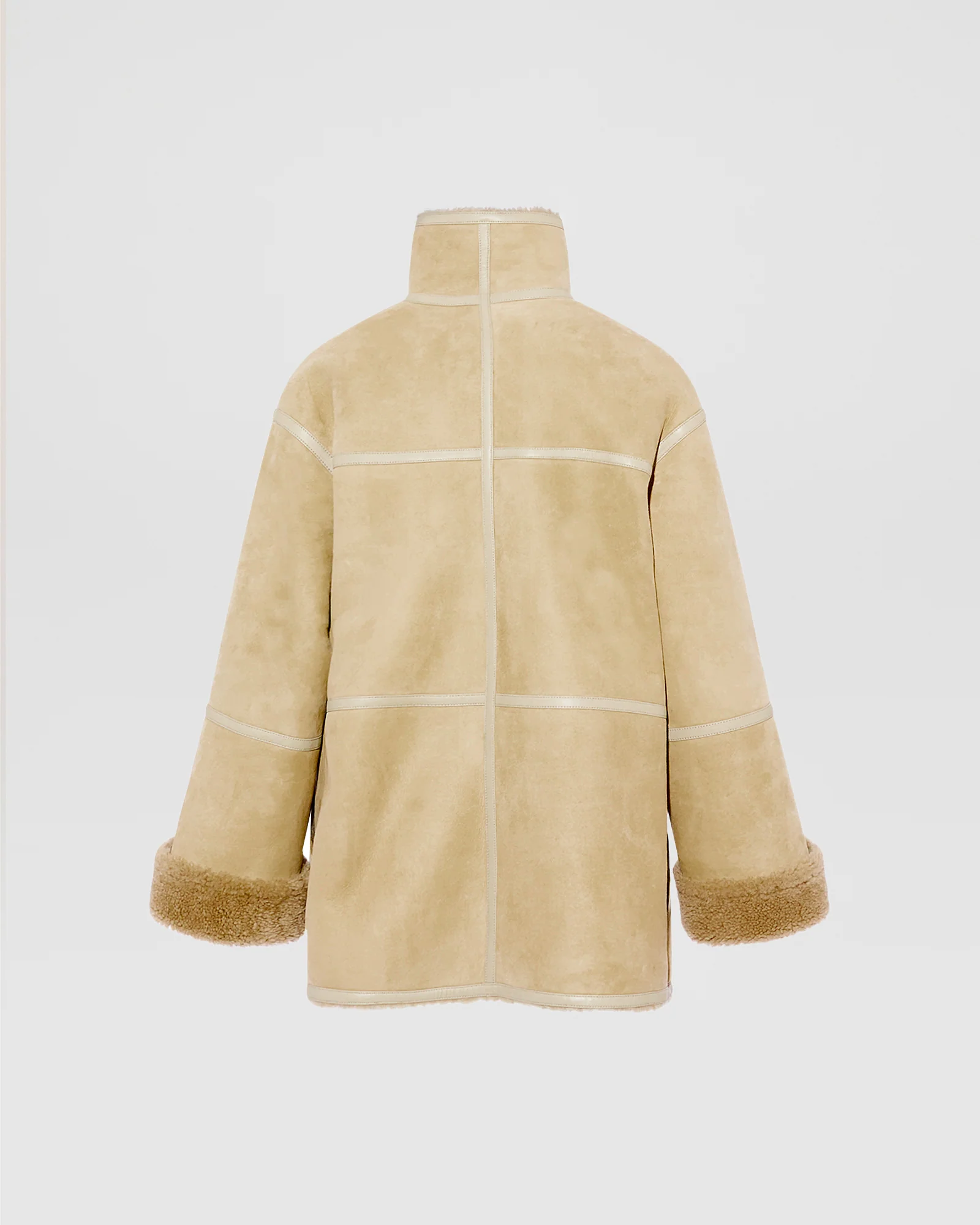 Manteau court en agneau Mérinos suède - Image 6