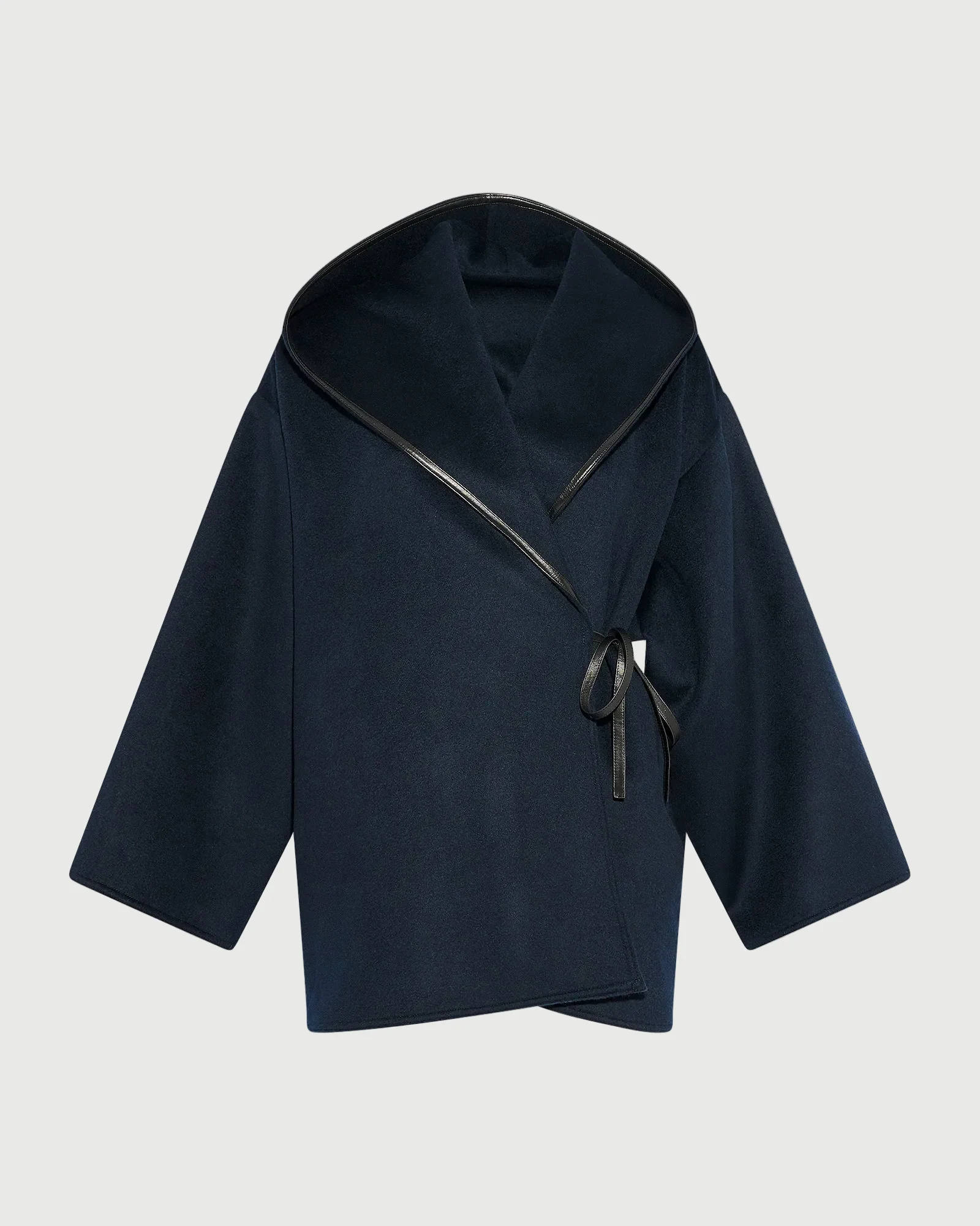 Manteau court oversize en lainage cachemire double face - Image 5