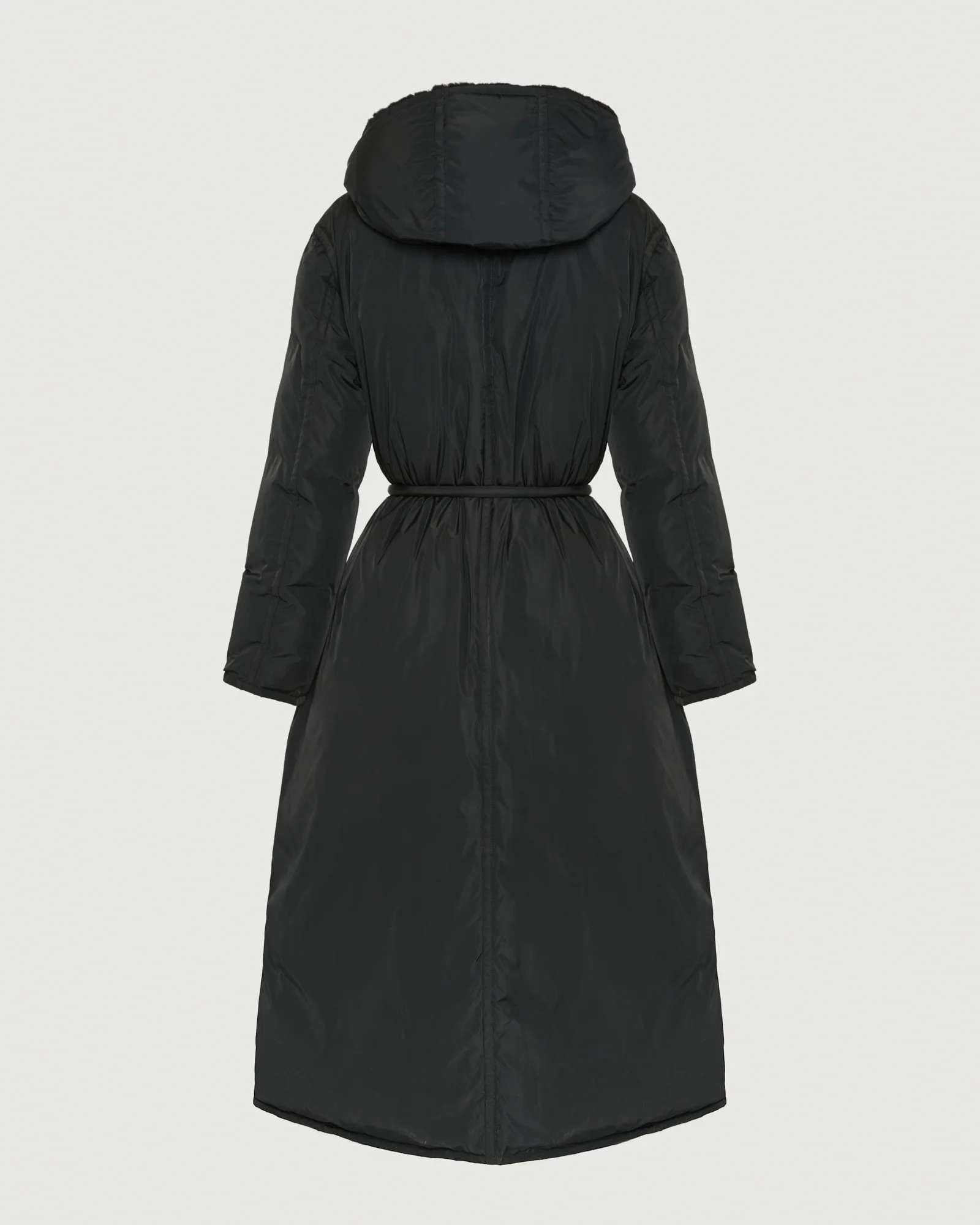 Manteau doudoune longue en tissu technique et fourrure de vison - Image 7