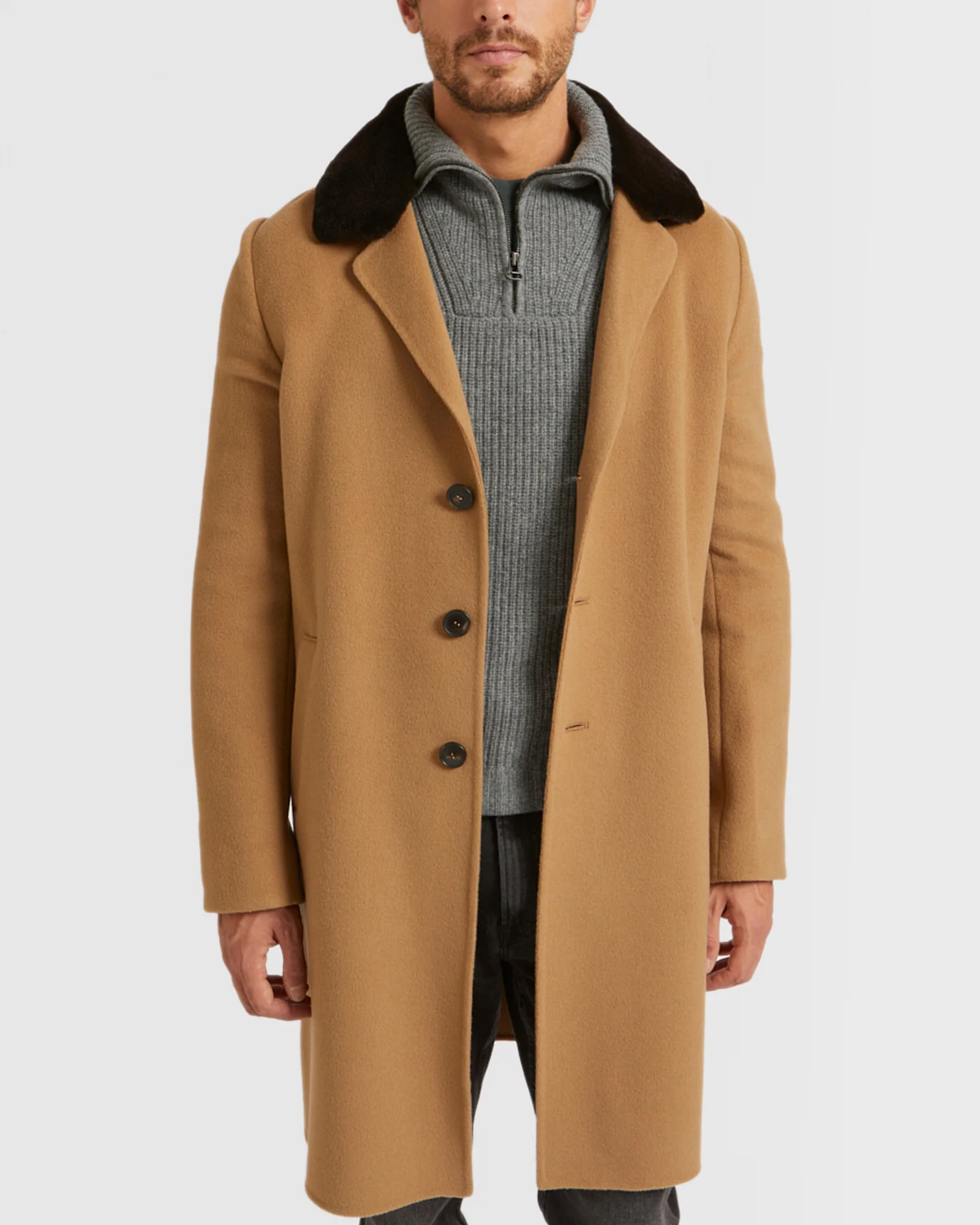 Manteau en tissu double face laine - Image 3