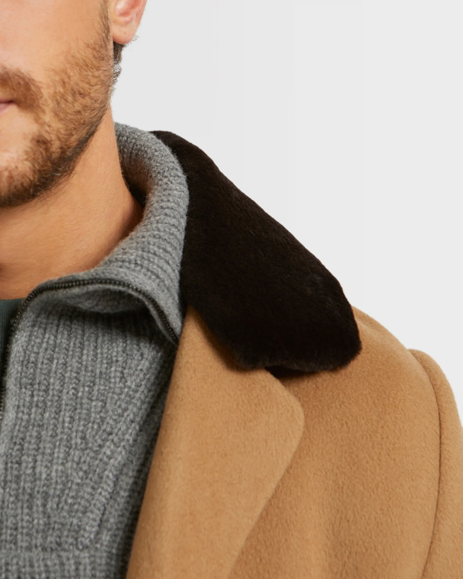 Manteau en tissu double face laine - Image 4
