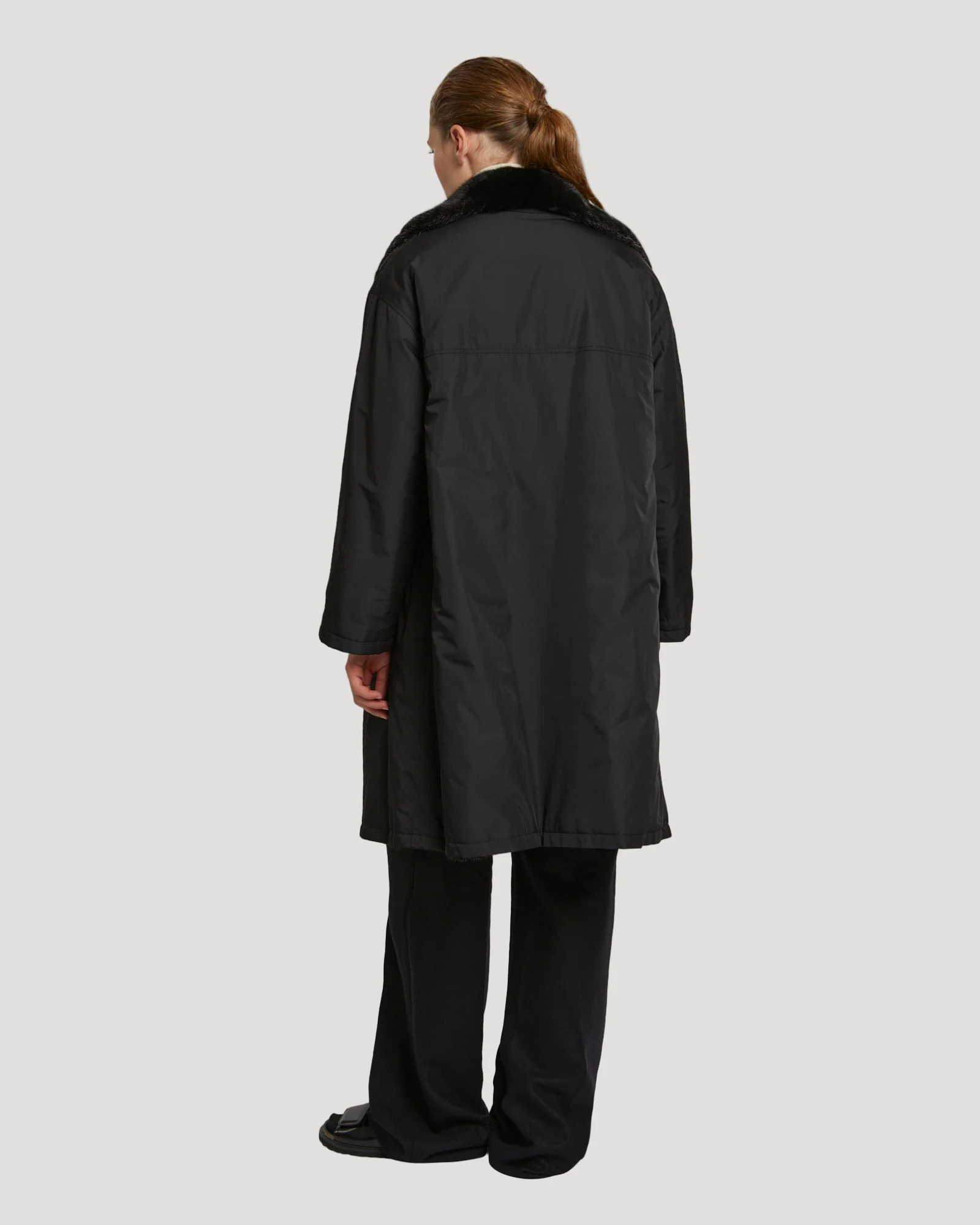 Parka en tissu technique réversible et fourrure de vison - Image 5