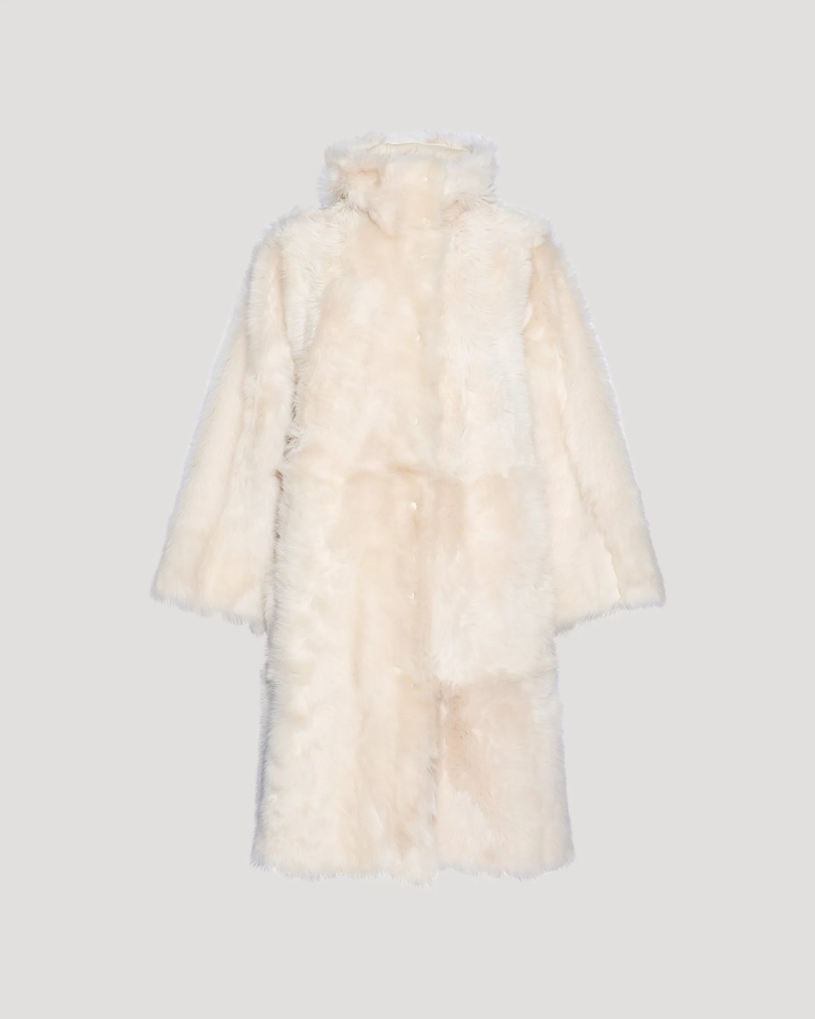 Manteau long style parka en Agneau de Toscane - Image 5