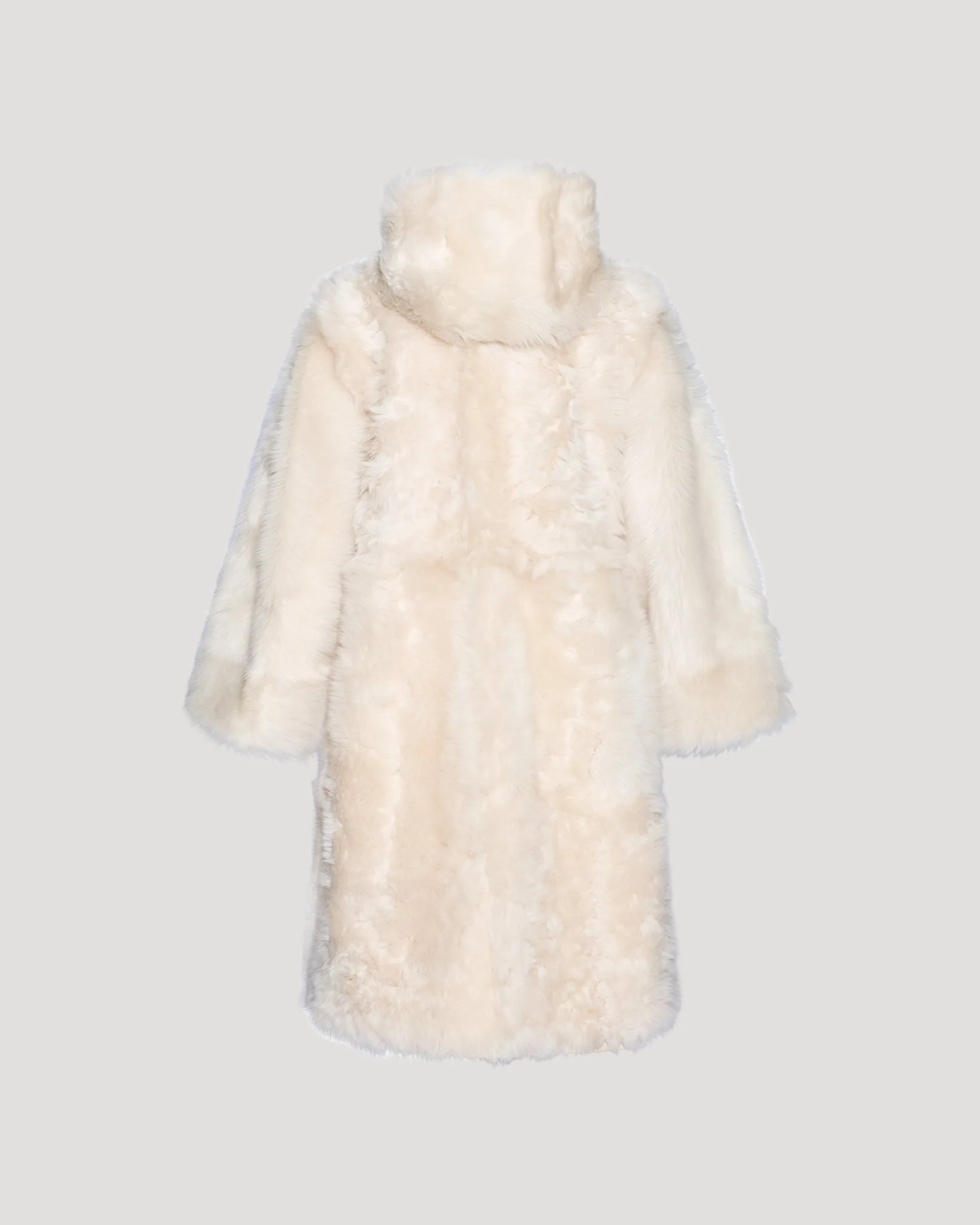 Manteau long style parka en Agneau de Toscane - Image 6