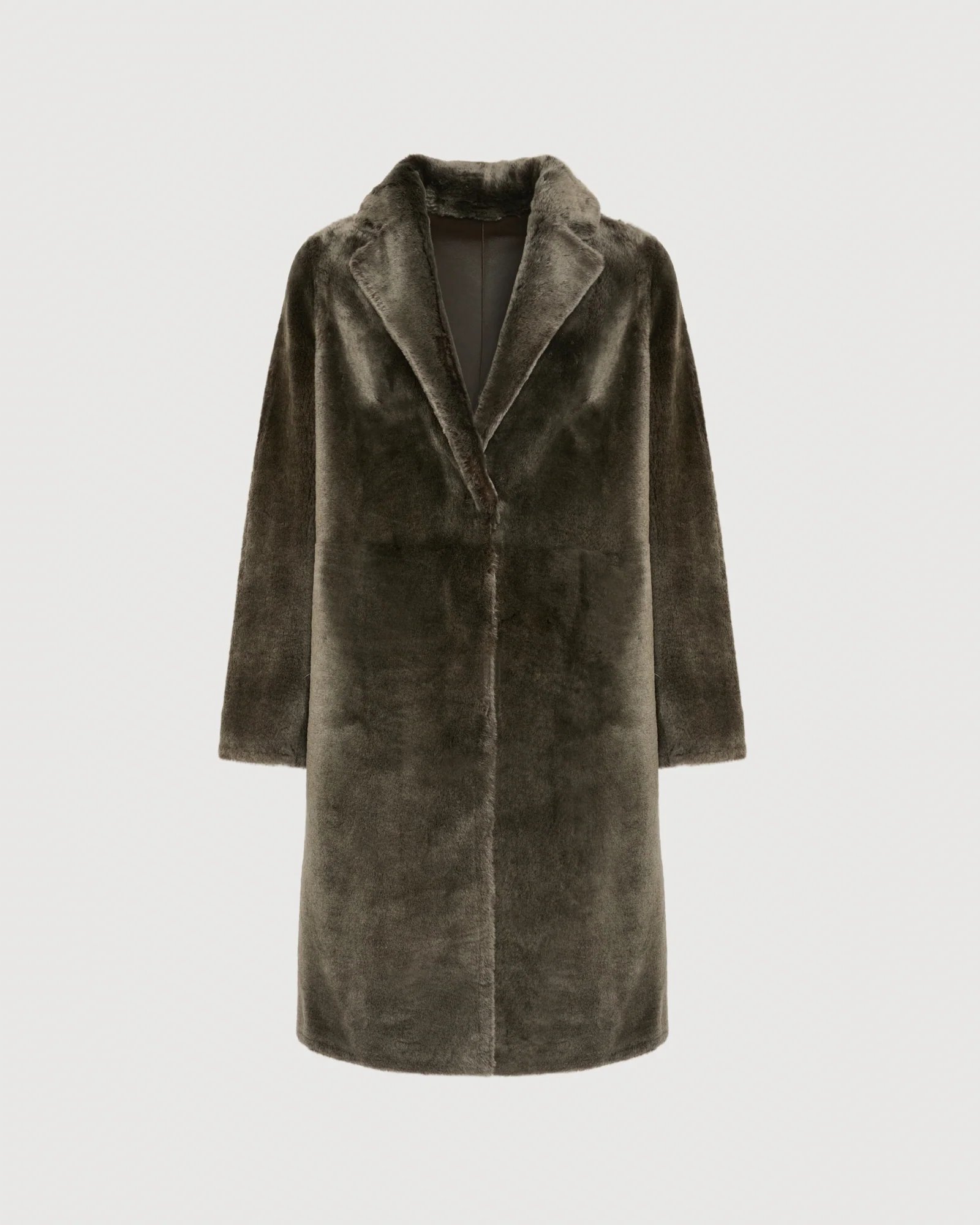 Manteau réversible en peau lainée d'agneau mérinos - Image 6
