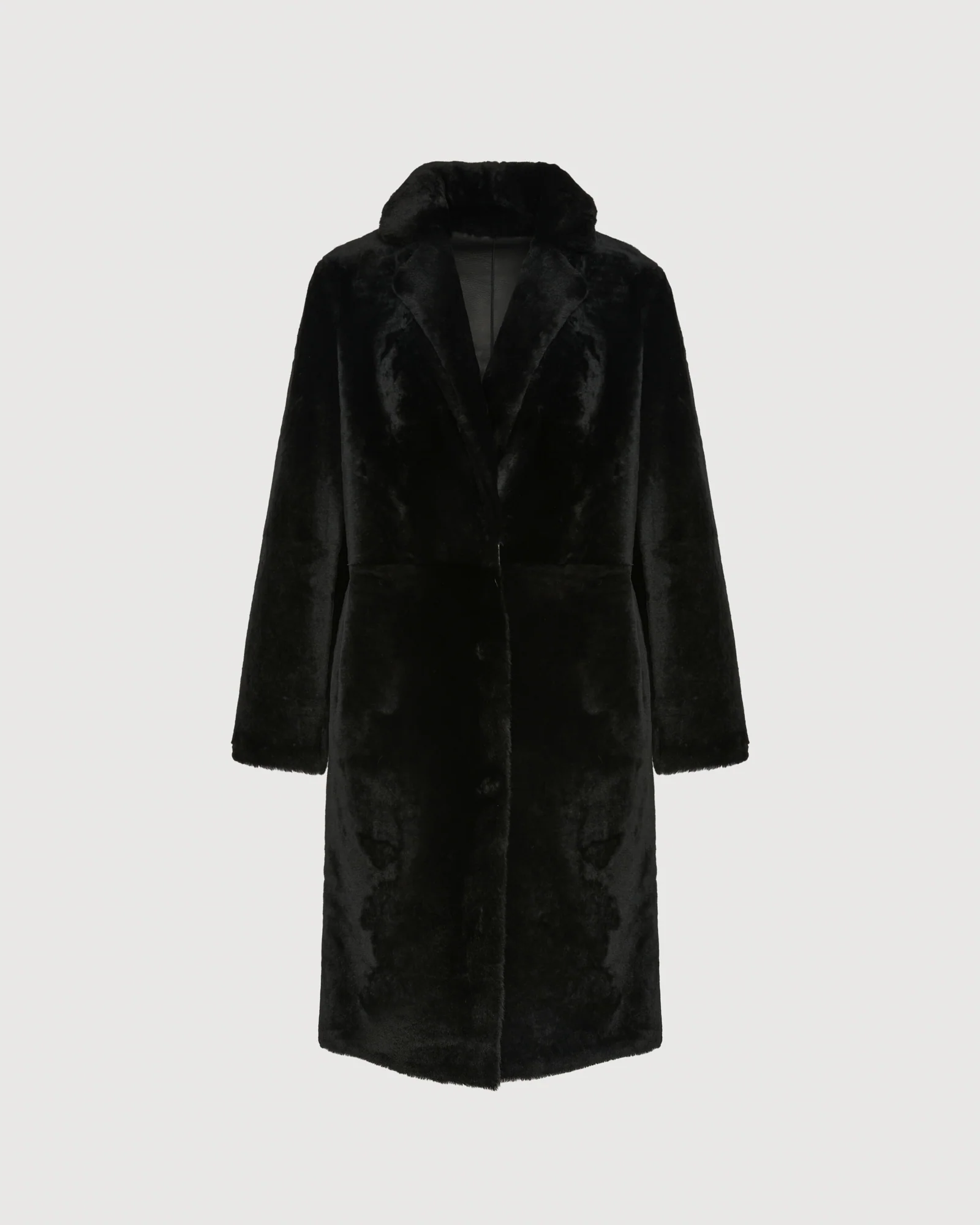 Manteau réversible en peau lainée d'agneau mérinos - Image 6