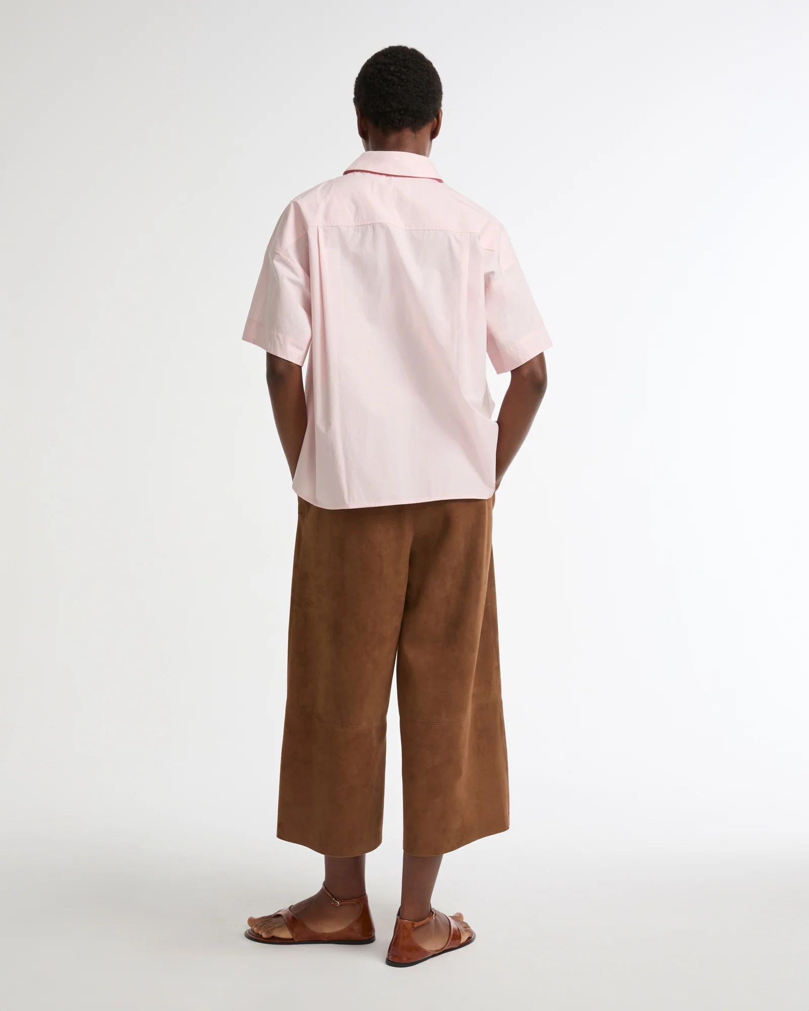 Jupe culotte ample en agneau velours - Image 3