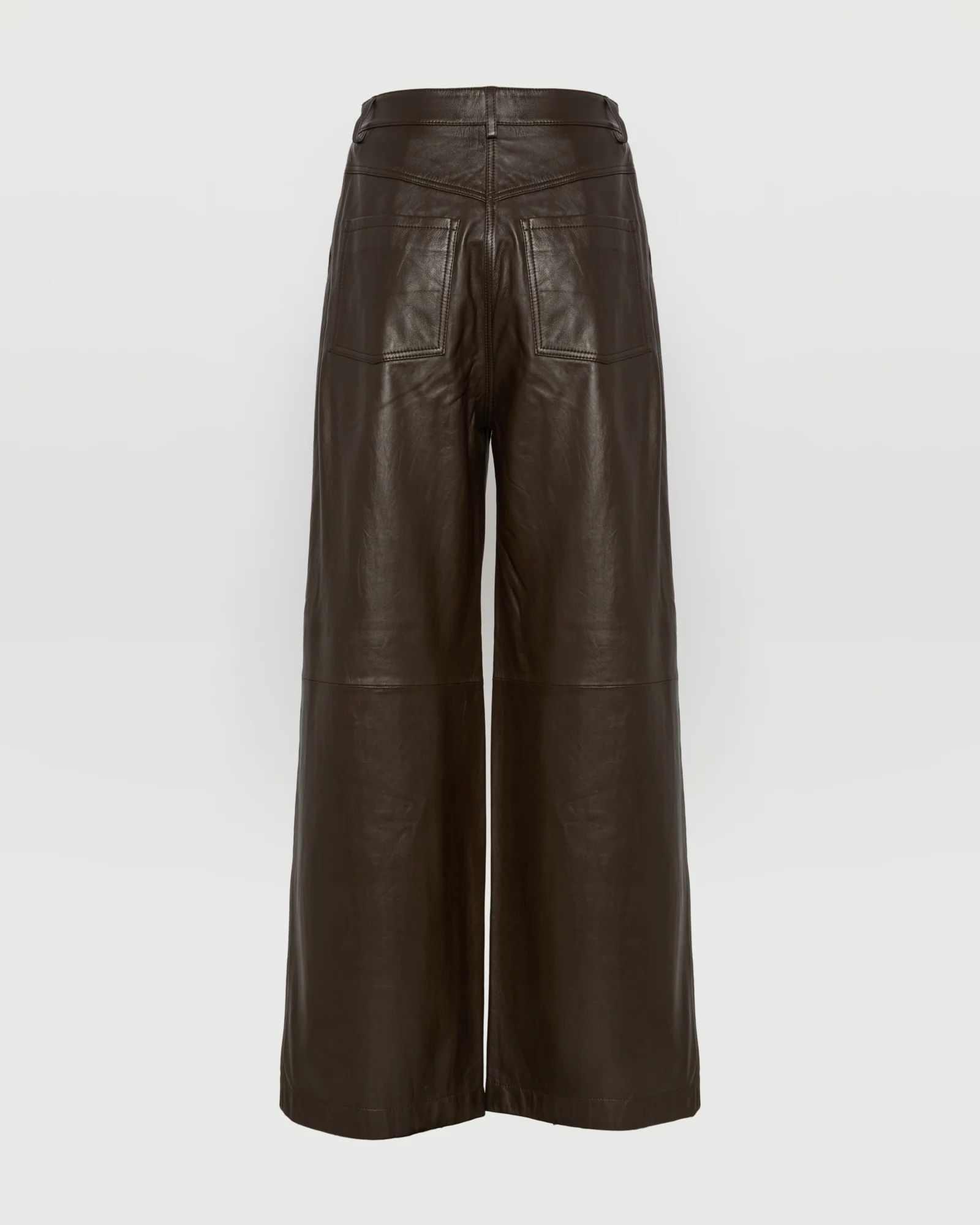 Pantalon droit en cuir d'agneau - Image 6