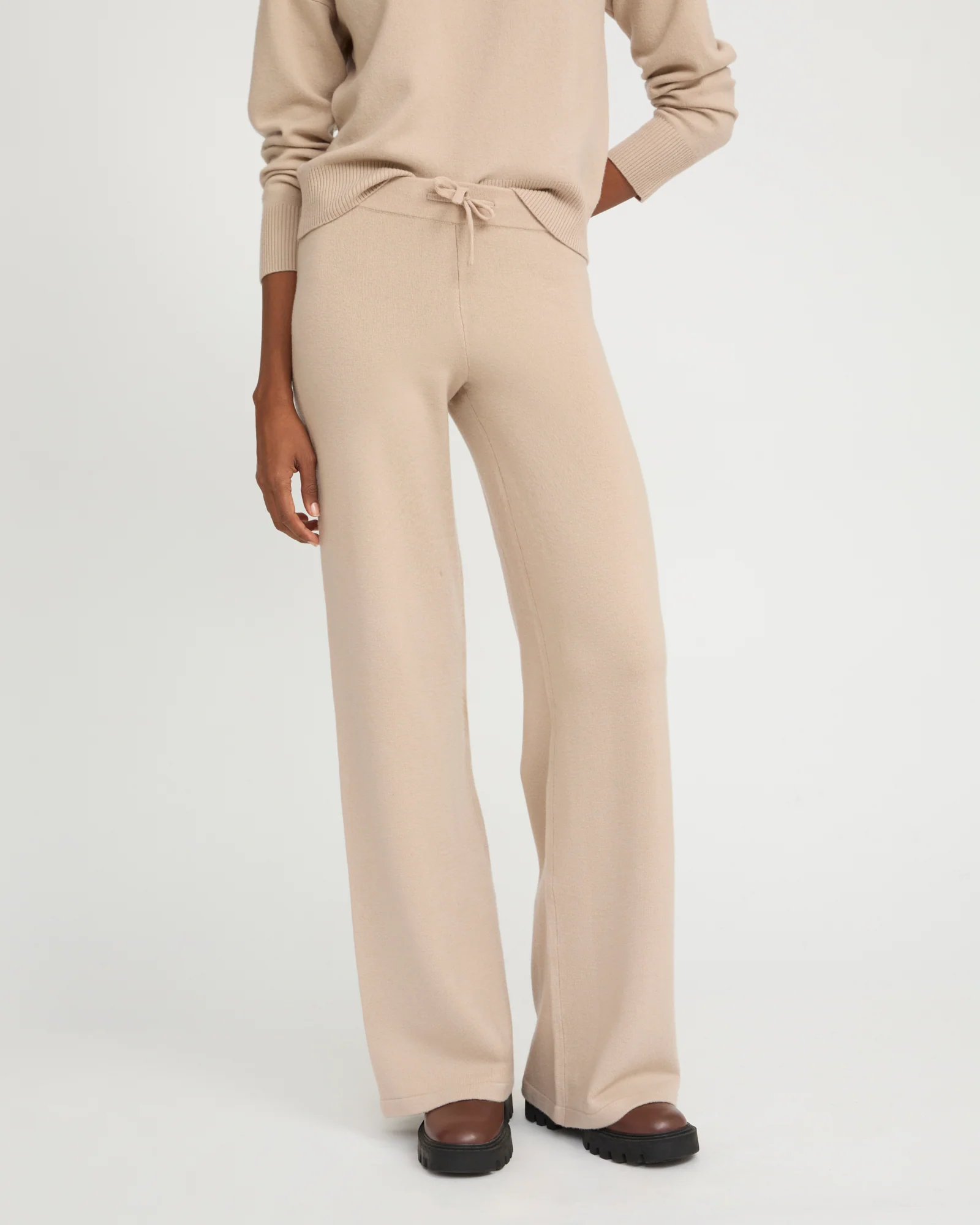 Pantalon large en maille mérinos - Image 2