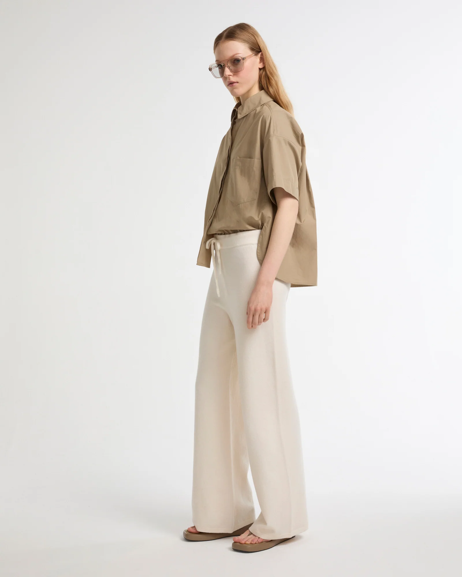 Pantalon large en maille mérinos - Image 2