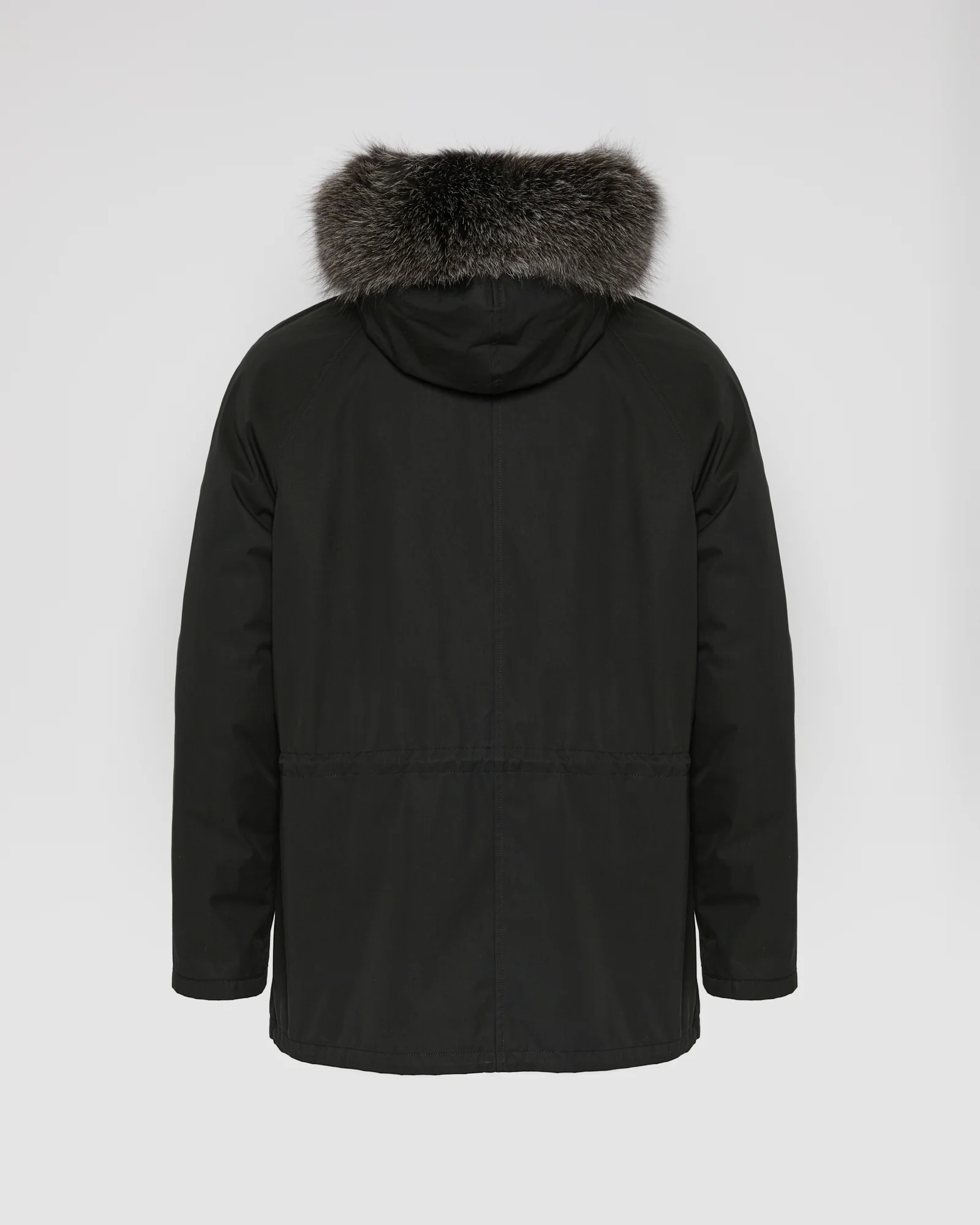 Parka iconique courte en coton mélangé imperméable avec fourrure de renard et lapin - Image 7