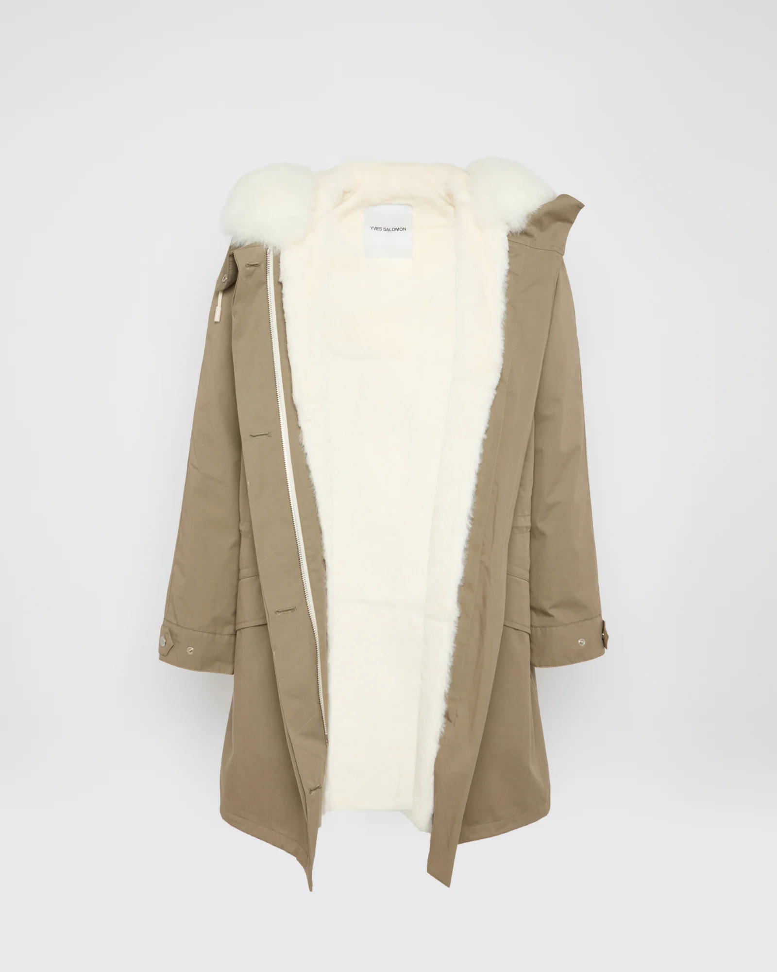 Parka iconique en coton mélangé et fourrure - Image 3