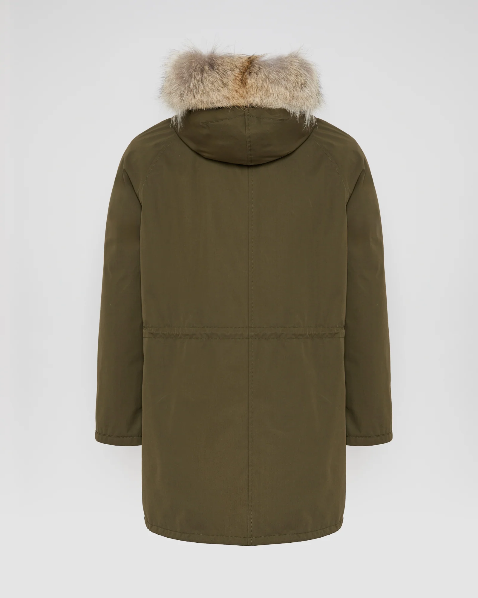 Parka iconique longue en coton technique avec fourrure de coyote et lapin - Image 7
