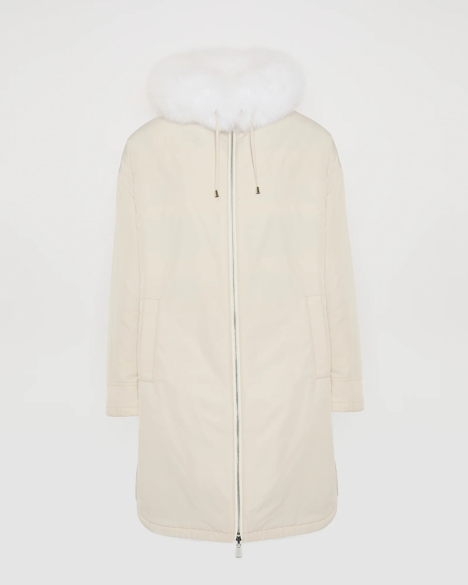 Parka longue réversible en tissu technique déperlant avec fourrure de renard et de lapin rex - Image 6