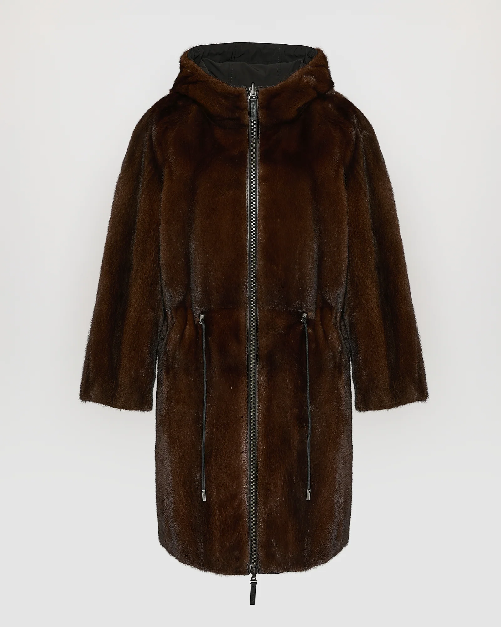 Parka réversible en tissu technique et vison - Image 6