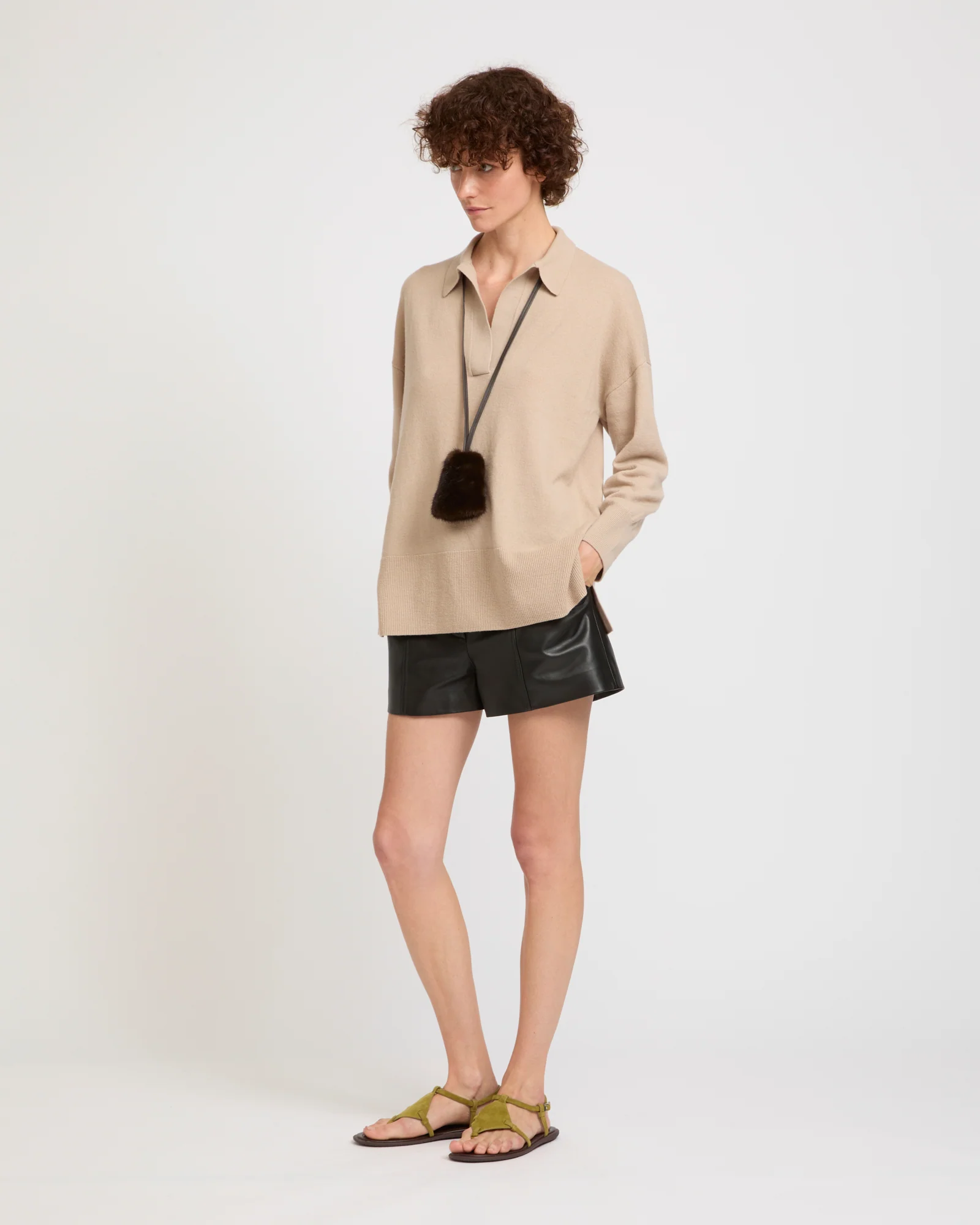 Polo en maille mérinos