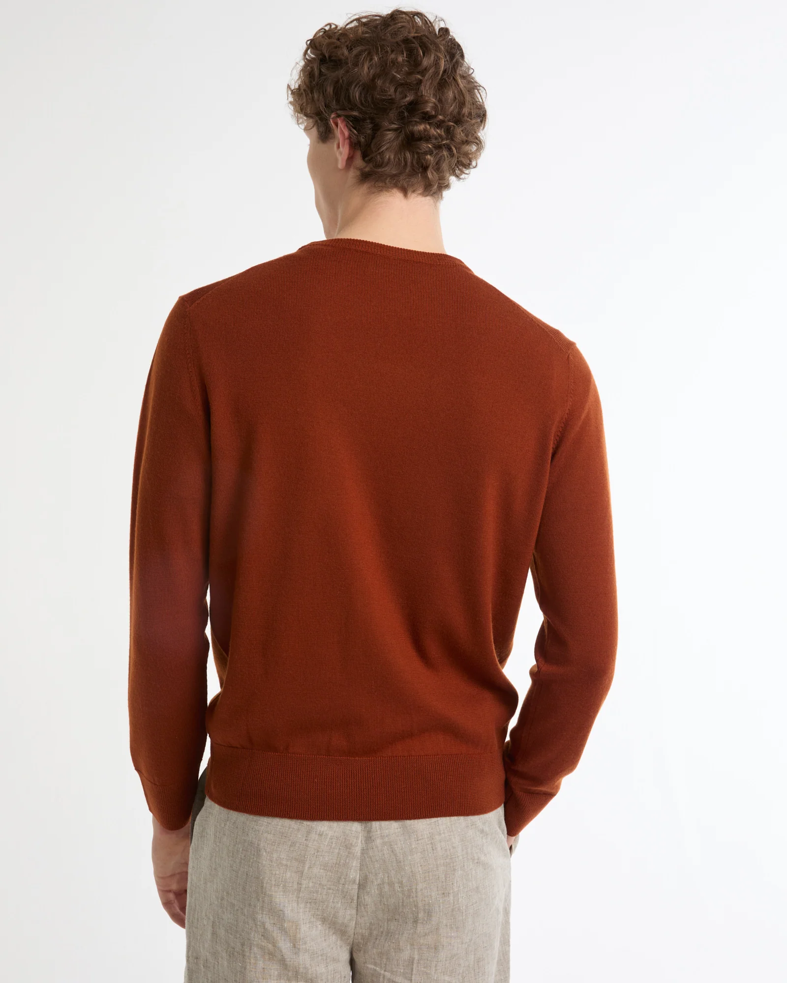 Pull encolure ronde en maille 100% laine merinos - Image 3