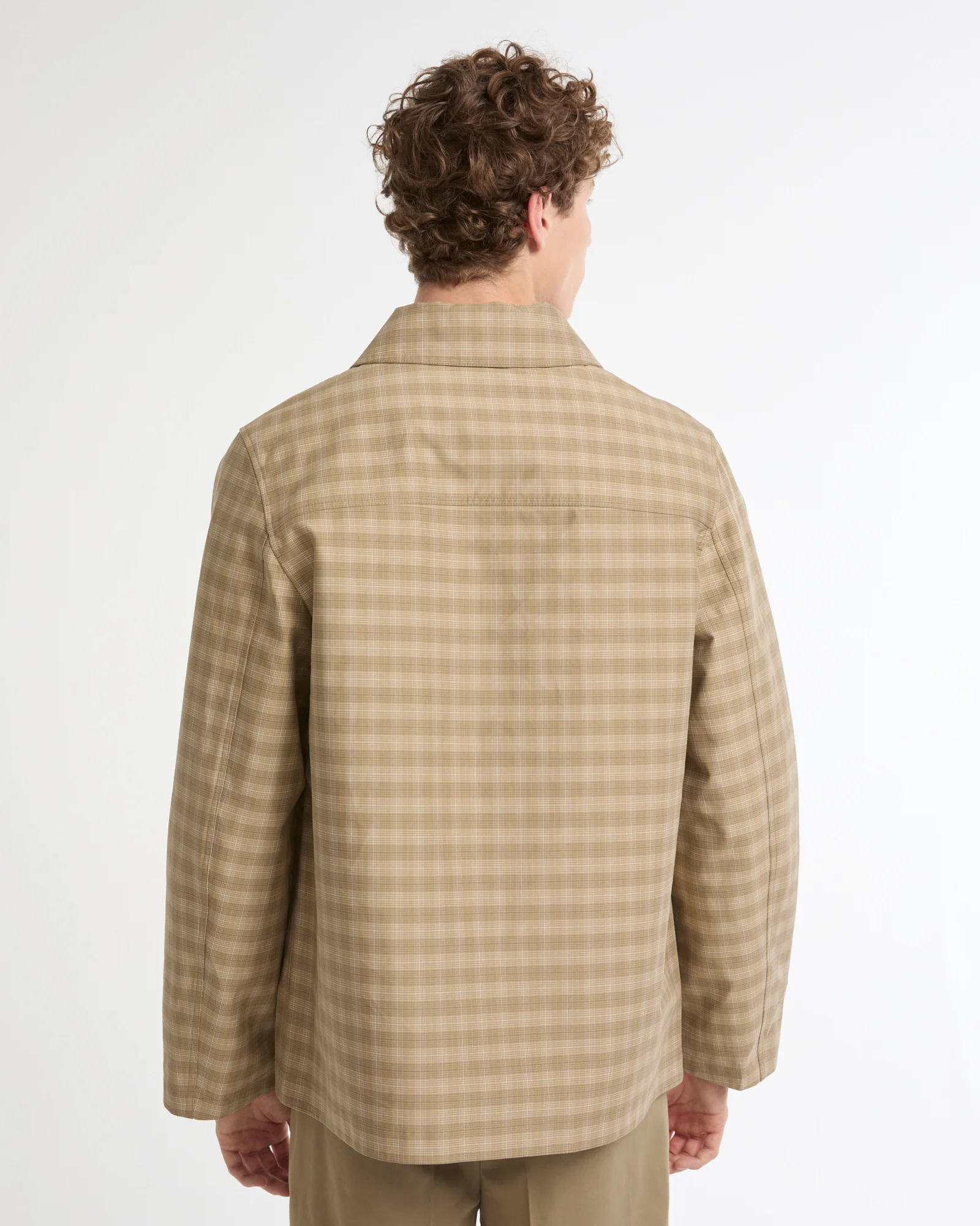 Surchemise en coton double face carreaux - Image 4