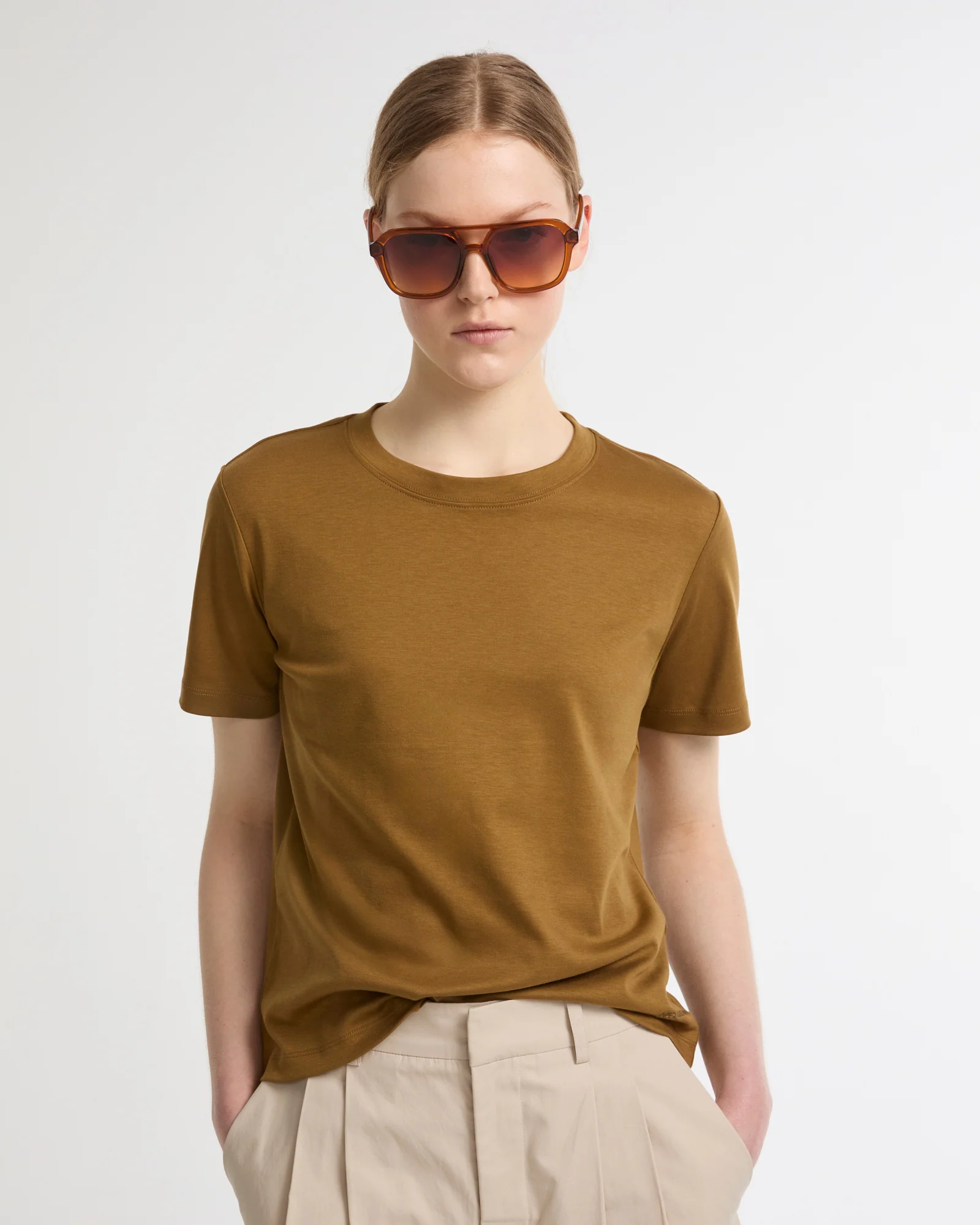 T-shirt en interlock coton soie