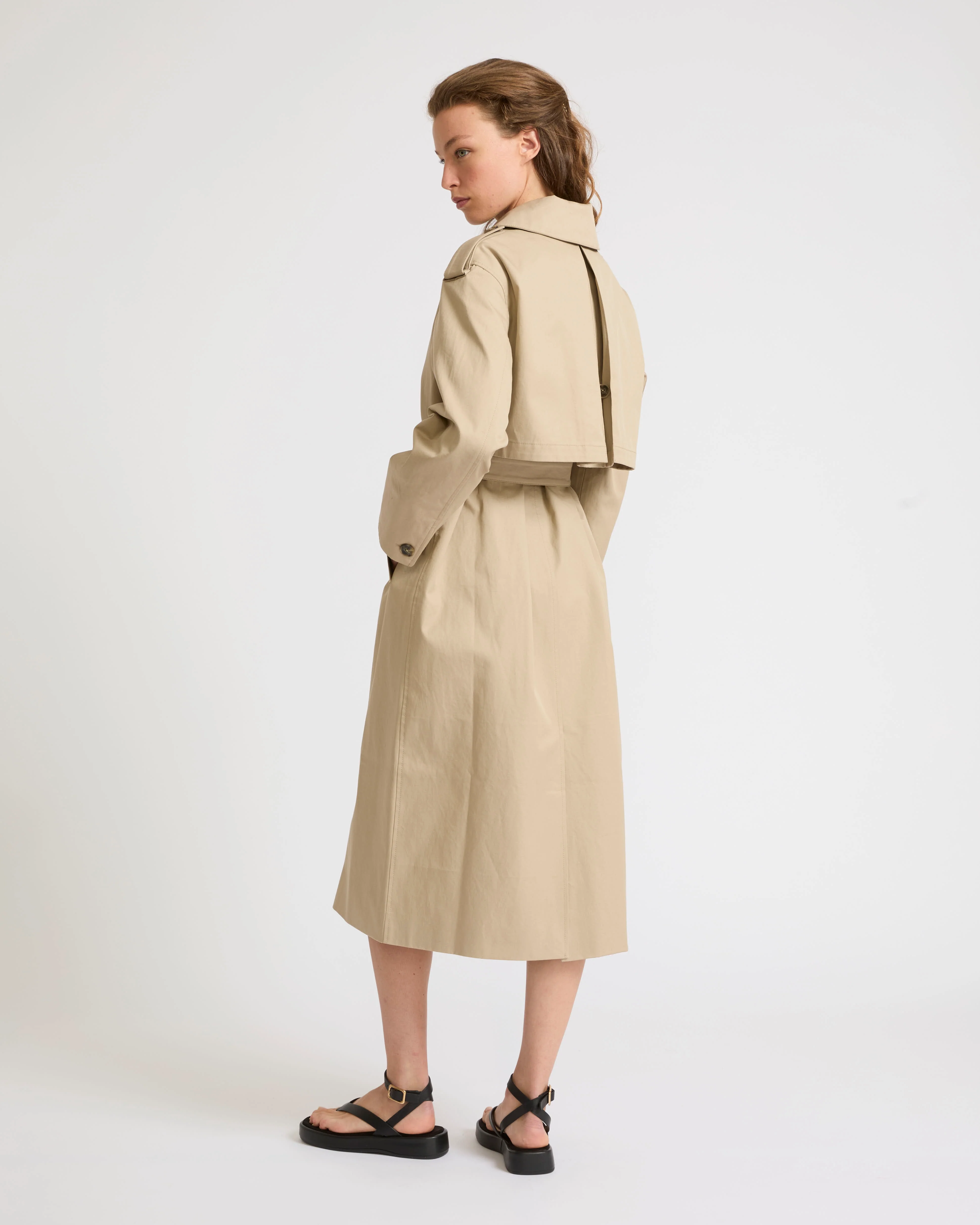 Trench coat en gabardine de coton - Image 3