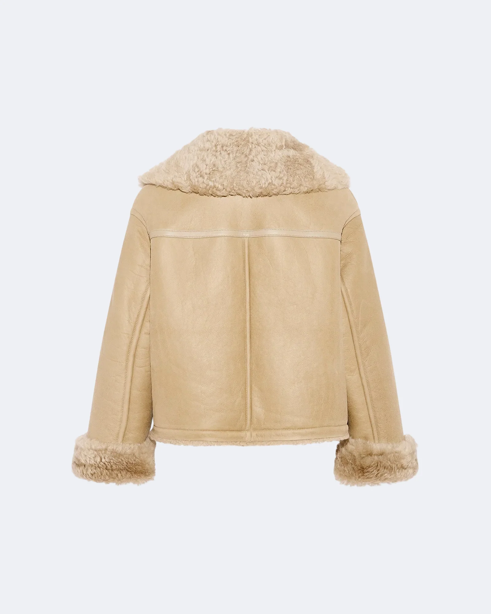 Veste boxy en agneau Mérinos gonfio - Image 2