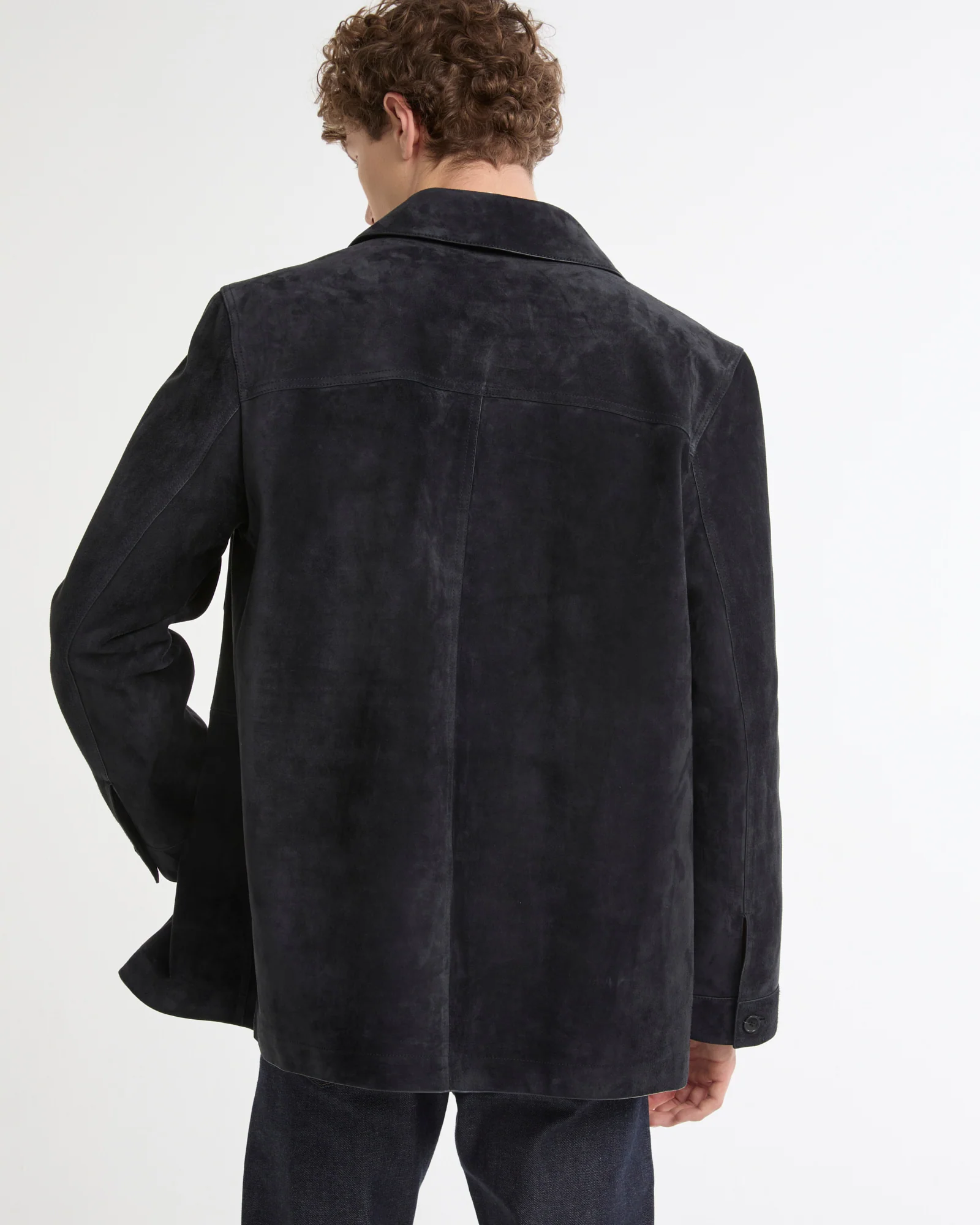 Veste-Chemise en cuir de veau finition suède - Image 5