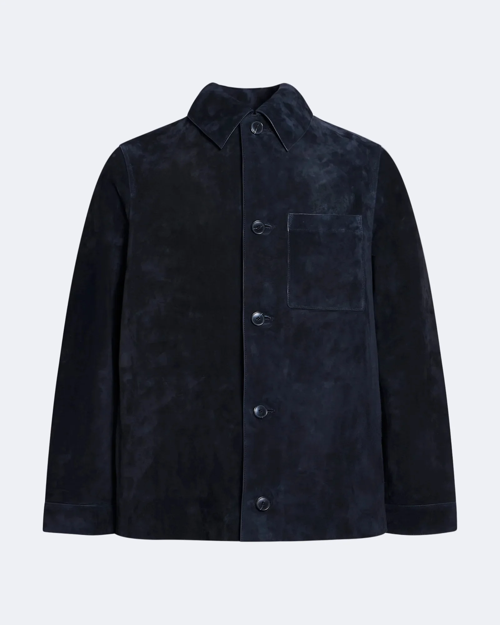 Veste-Chemise en cuir de veau finition suède - Image 6