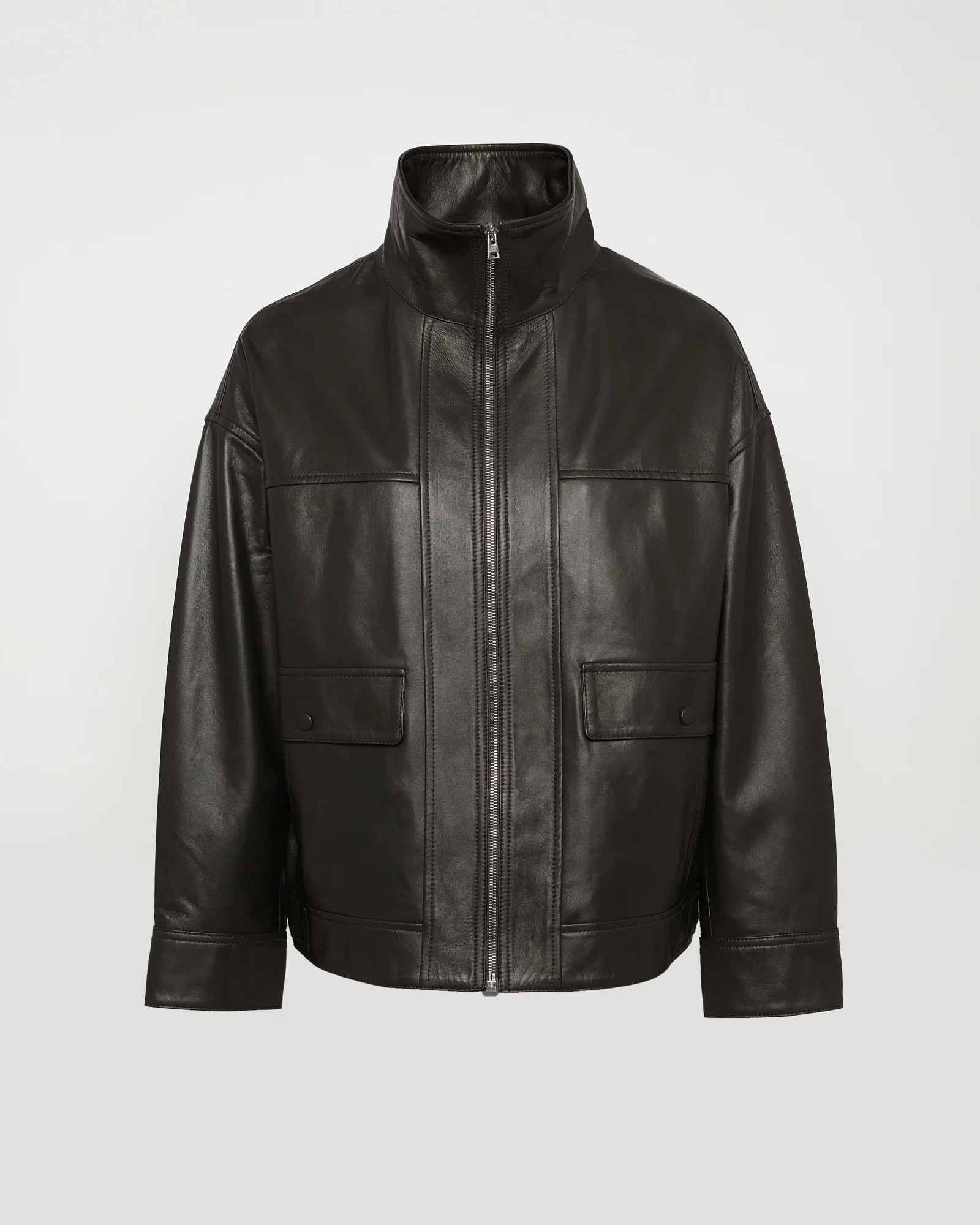 Veste courte en cuir d'agneau - Image 5
