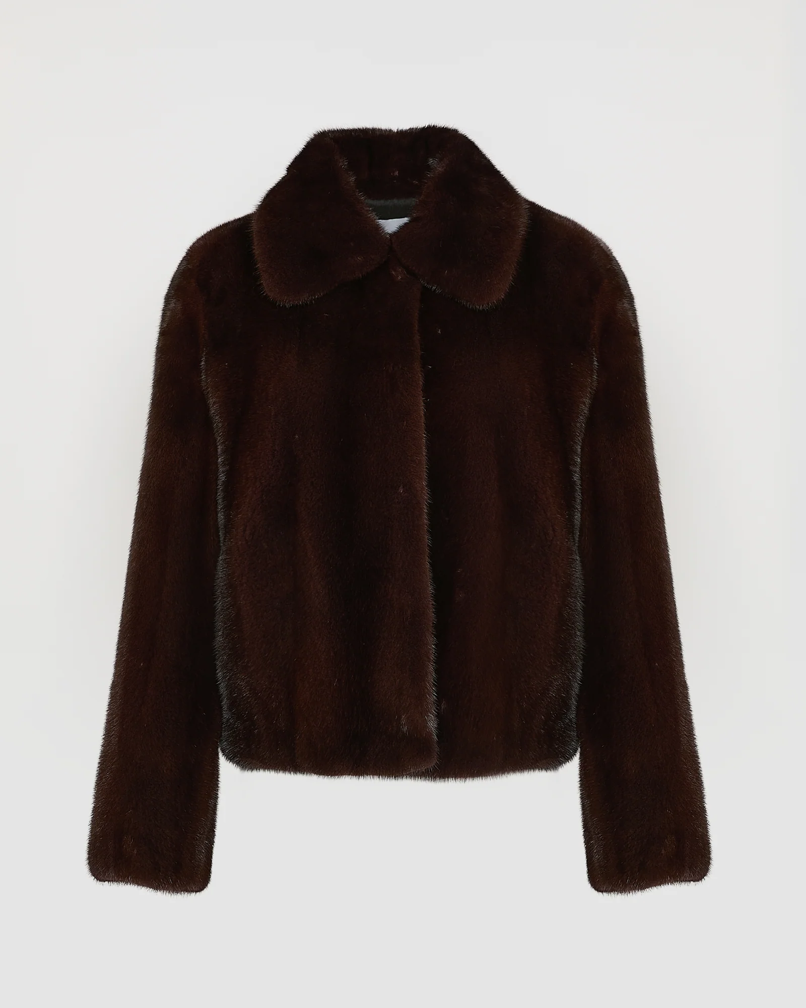 Veste courte en fourrure de vison à poils longs - Image 5