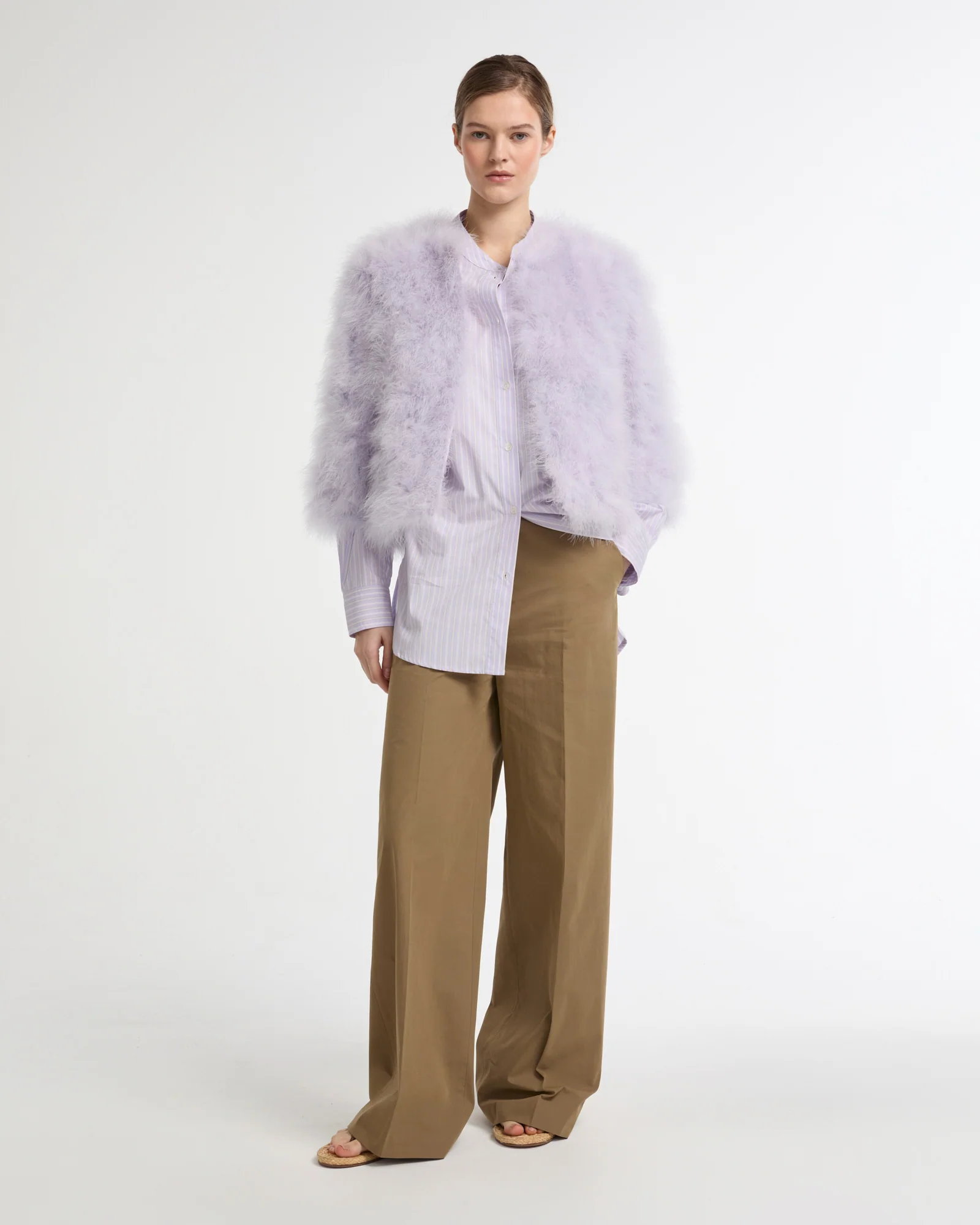 Veste courte en plumes - Image 2