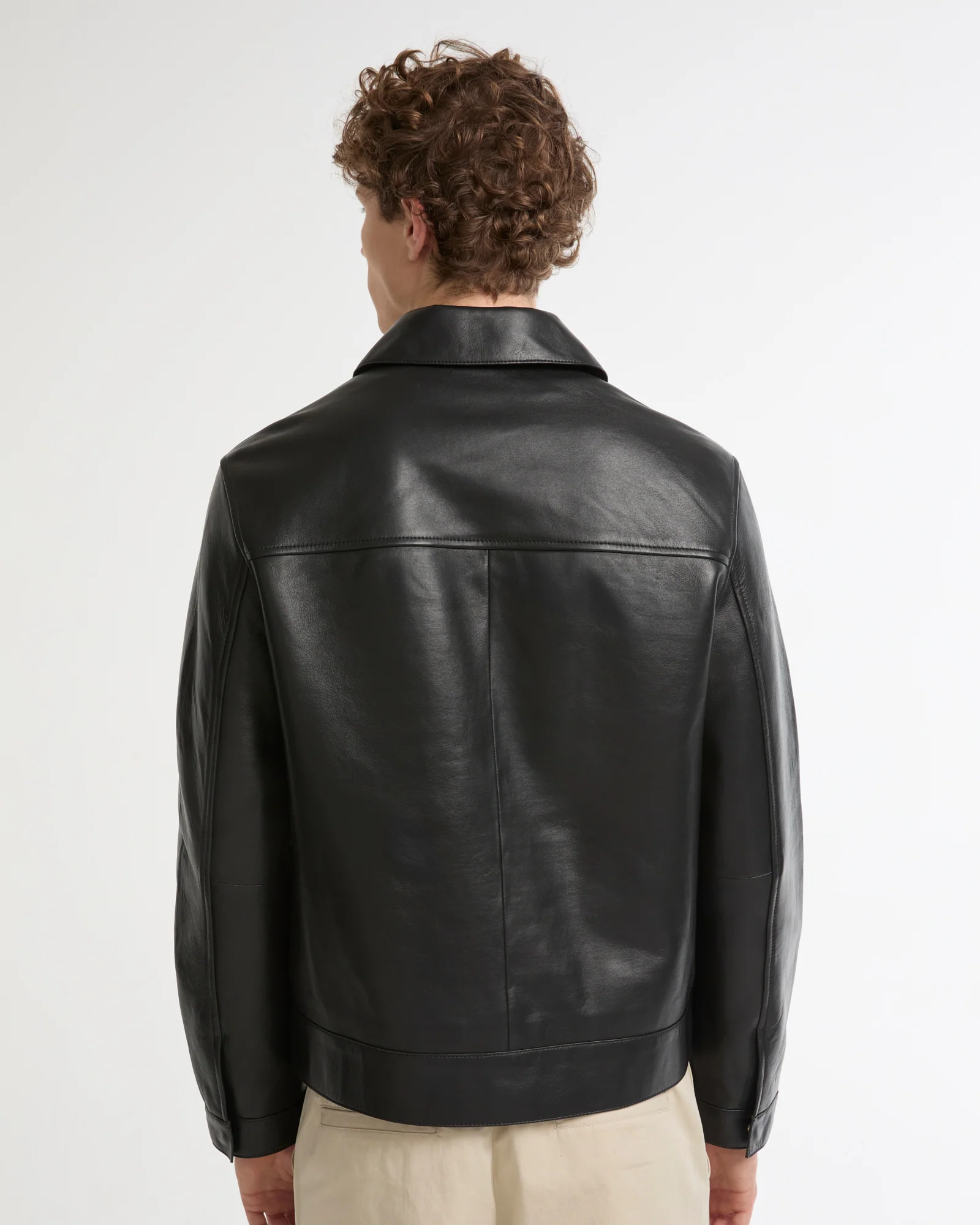 Veste en cuir d'agneau finition nappa - Image 5