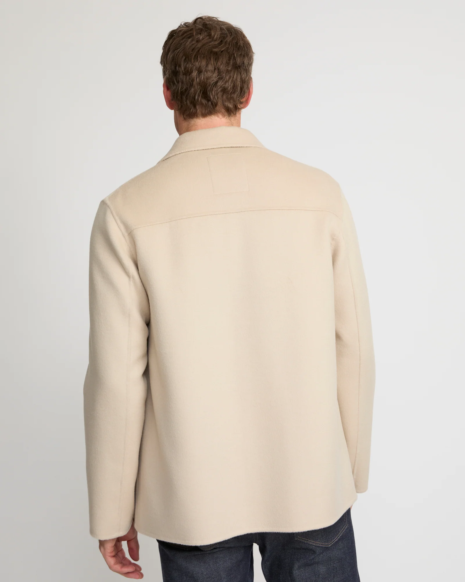 Veste workwear en tissu double-face laine-cachemire - Image 4